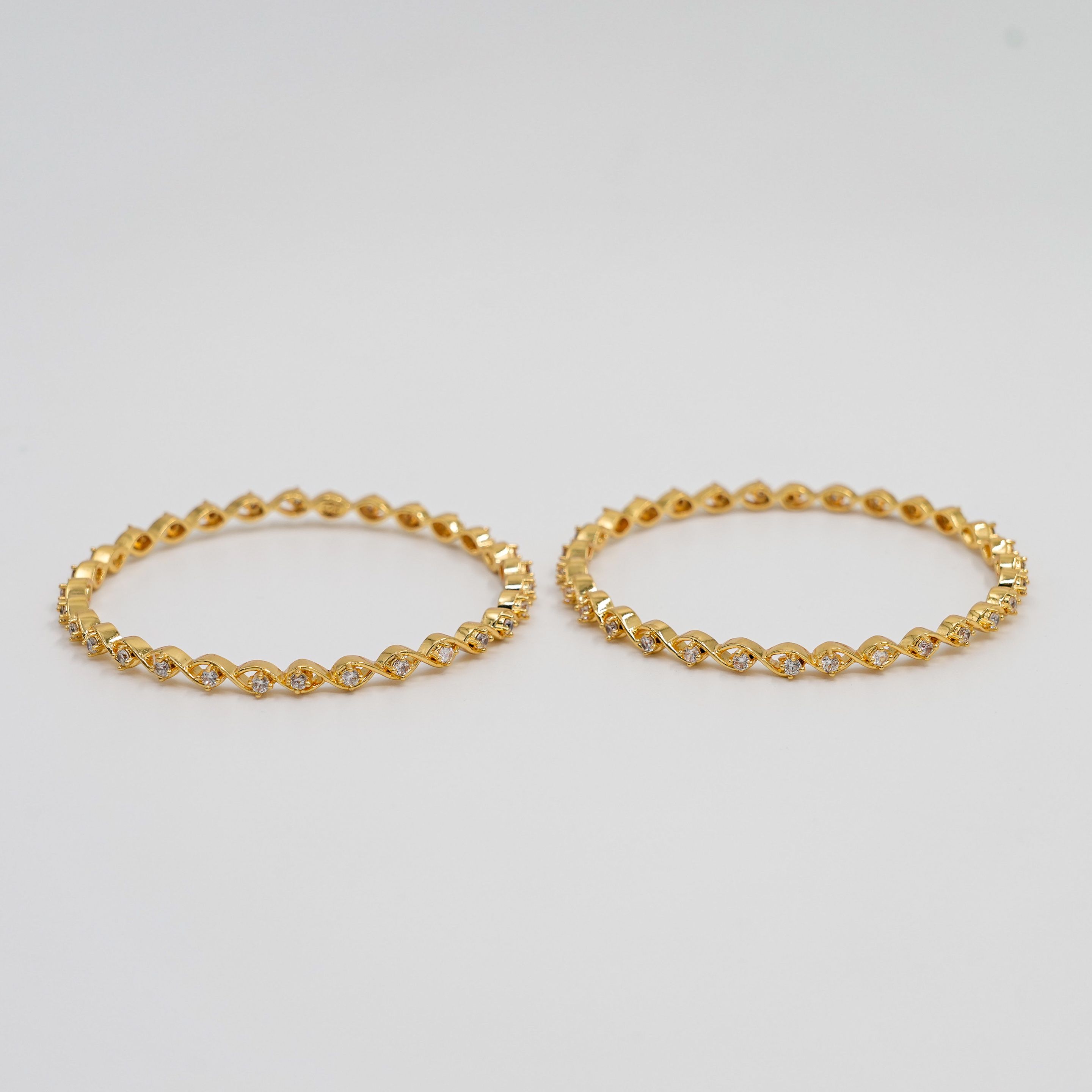 Raag Silver Jewellery - Gold Bangle Set