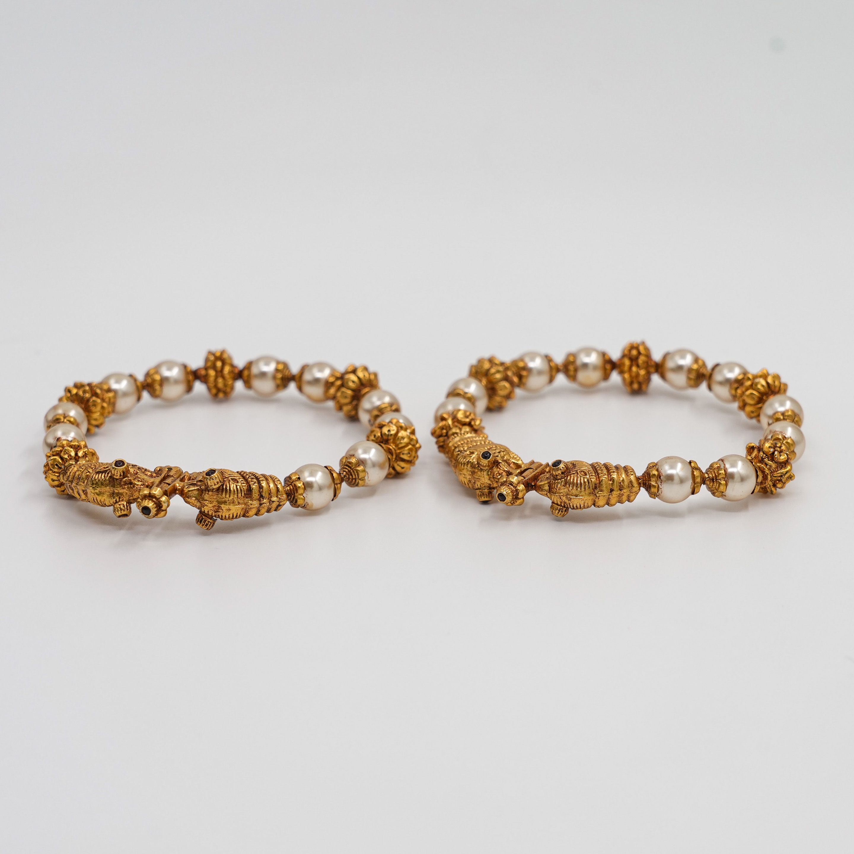 Raag Silver Jewellery - Pearl Gold Bracelet