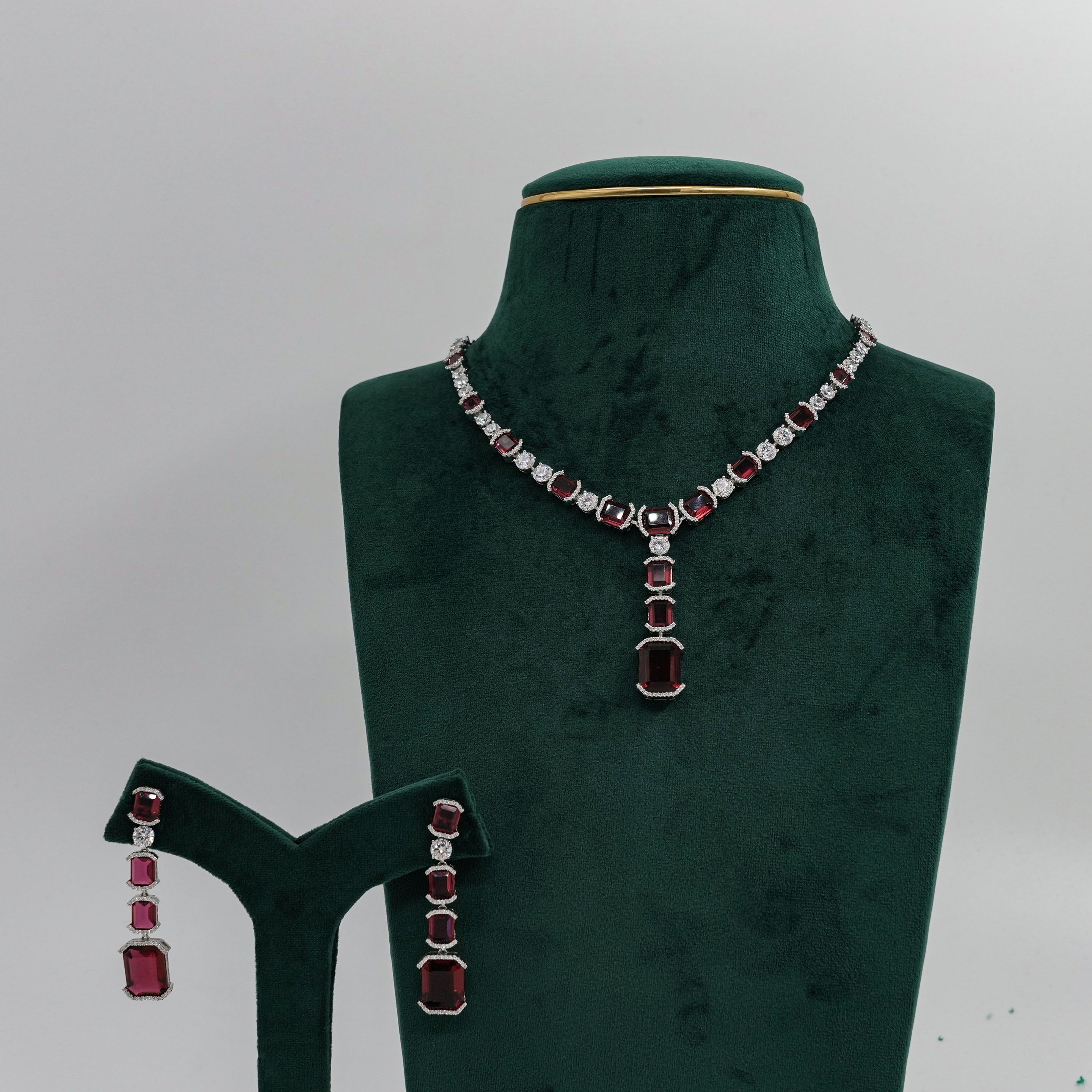 Raag Silver Jewellery - Silver Stone Necklace