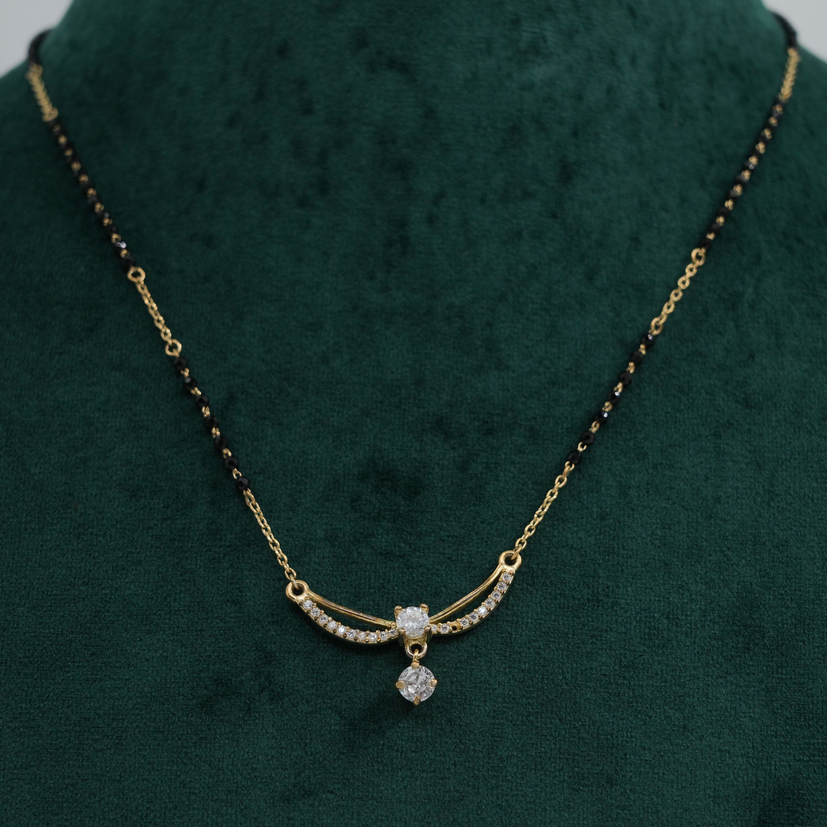 Raag Silver Jewellery - Gold Mangalsutra Necklace