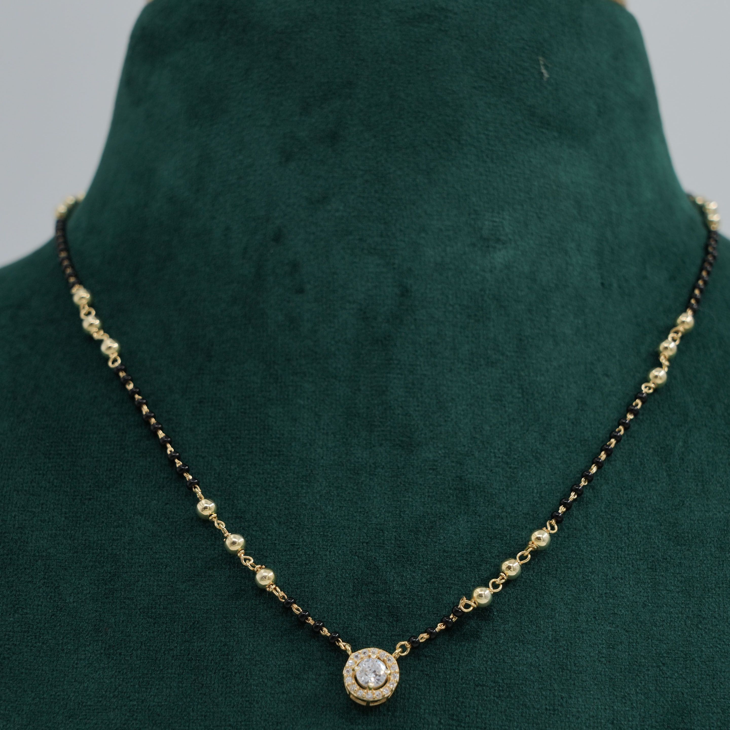 Raag Silver Jewellery - Gold Bead Necklace