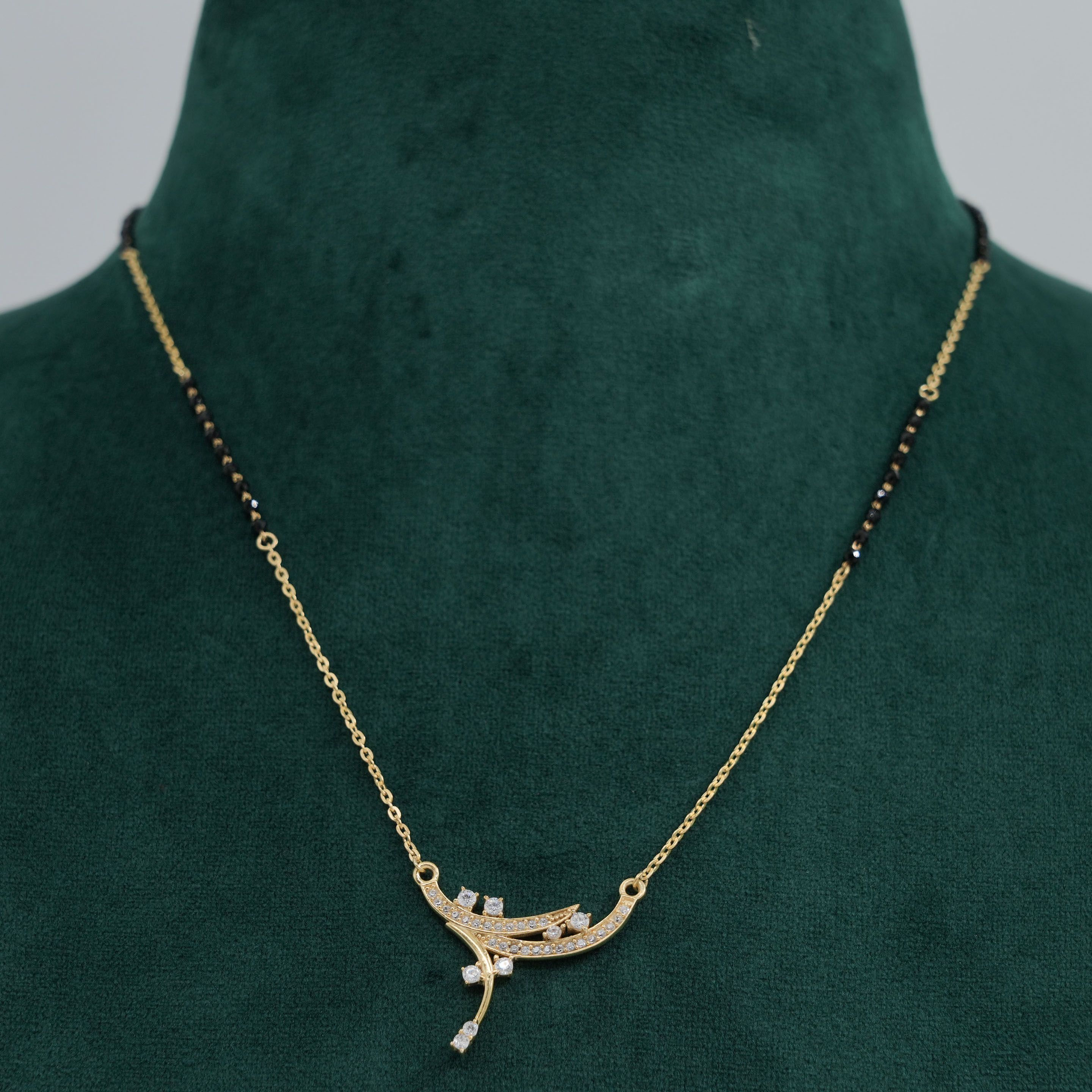 Raag Silver Jewellery - Gold Mangalsutra Necklace