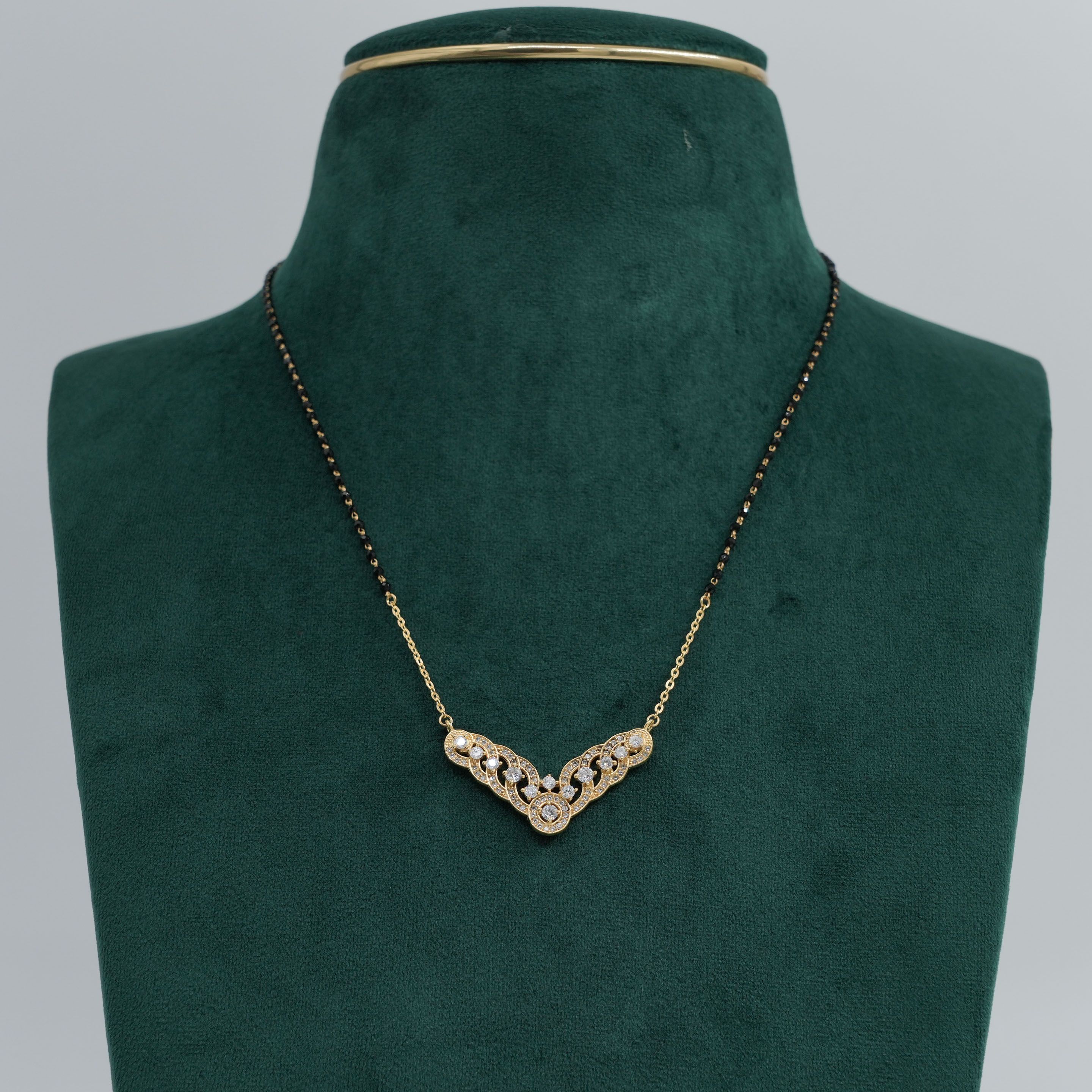 Raag Silver Jewellery - Gold Mangalsutra Necklace