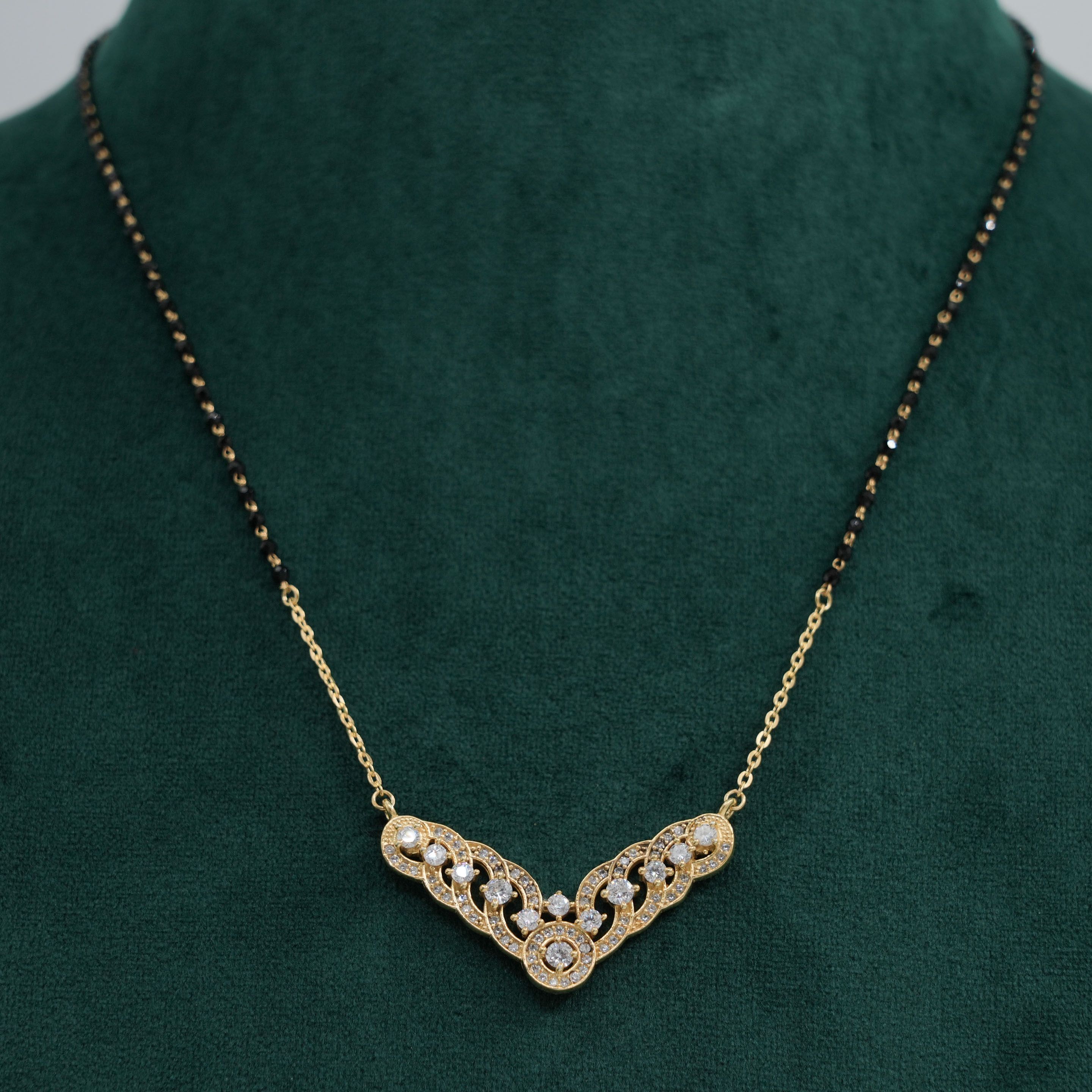 Raag Silver Jewellery - Gold Mangalsutra Necklace