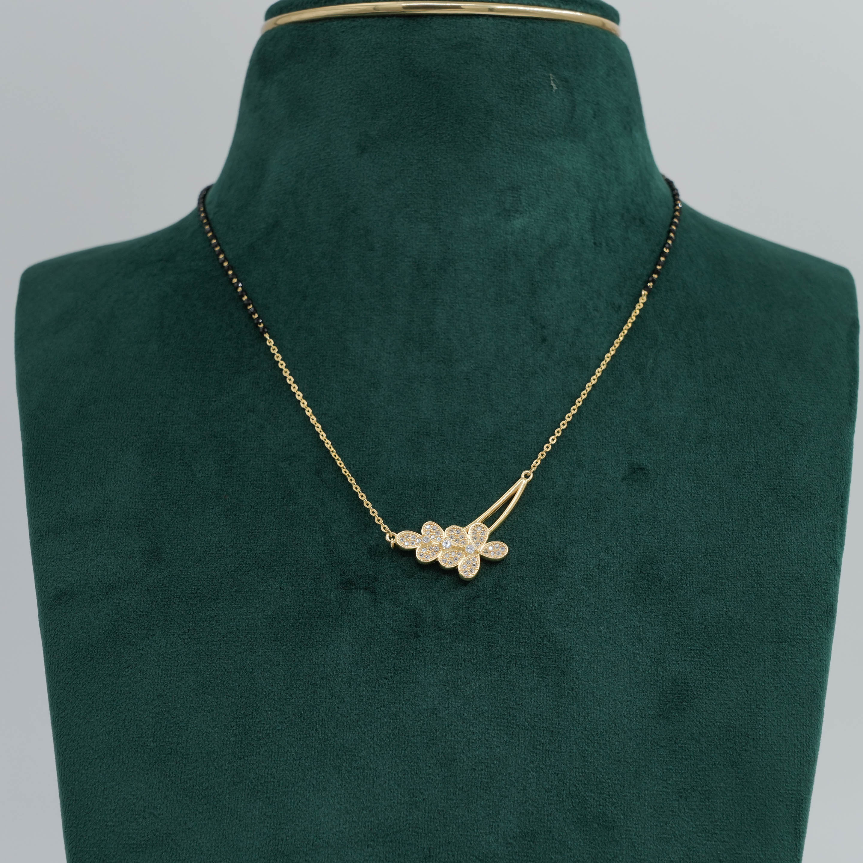 Flower Mangalsutra Necklace
