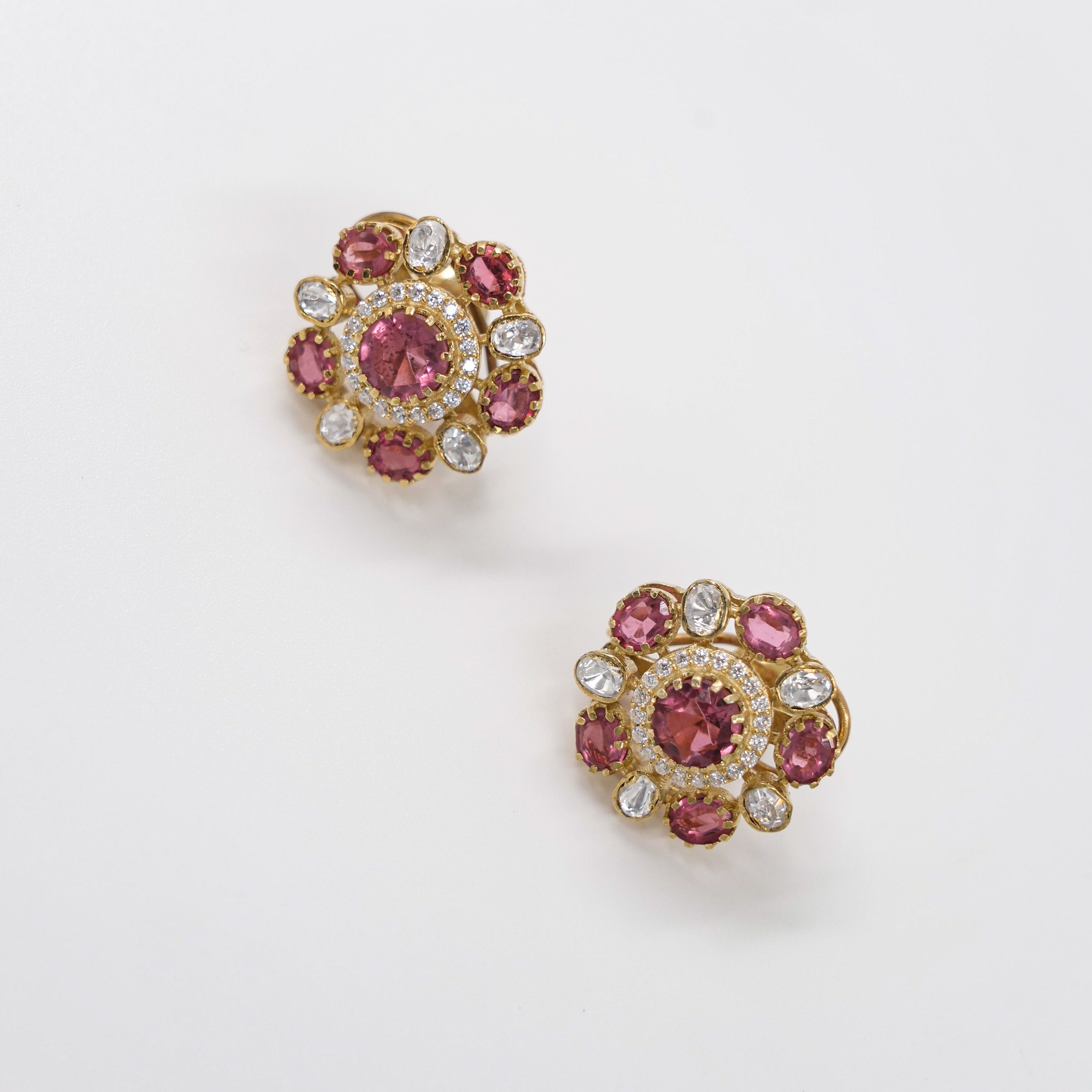 Raag Silver Jewellery - Gold Pink Pendant