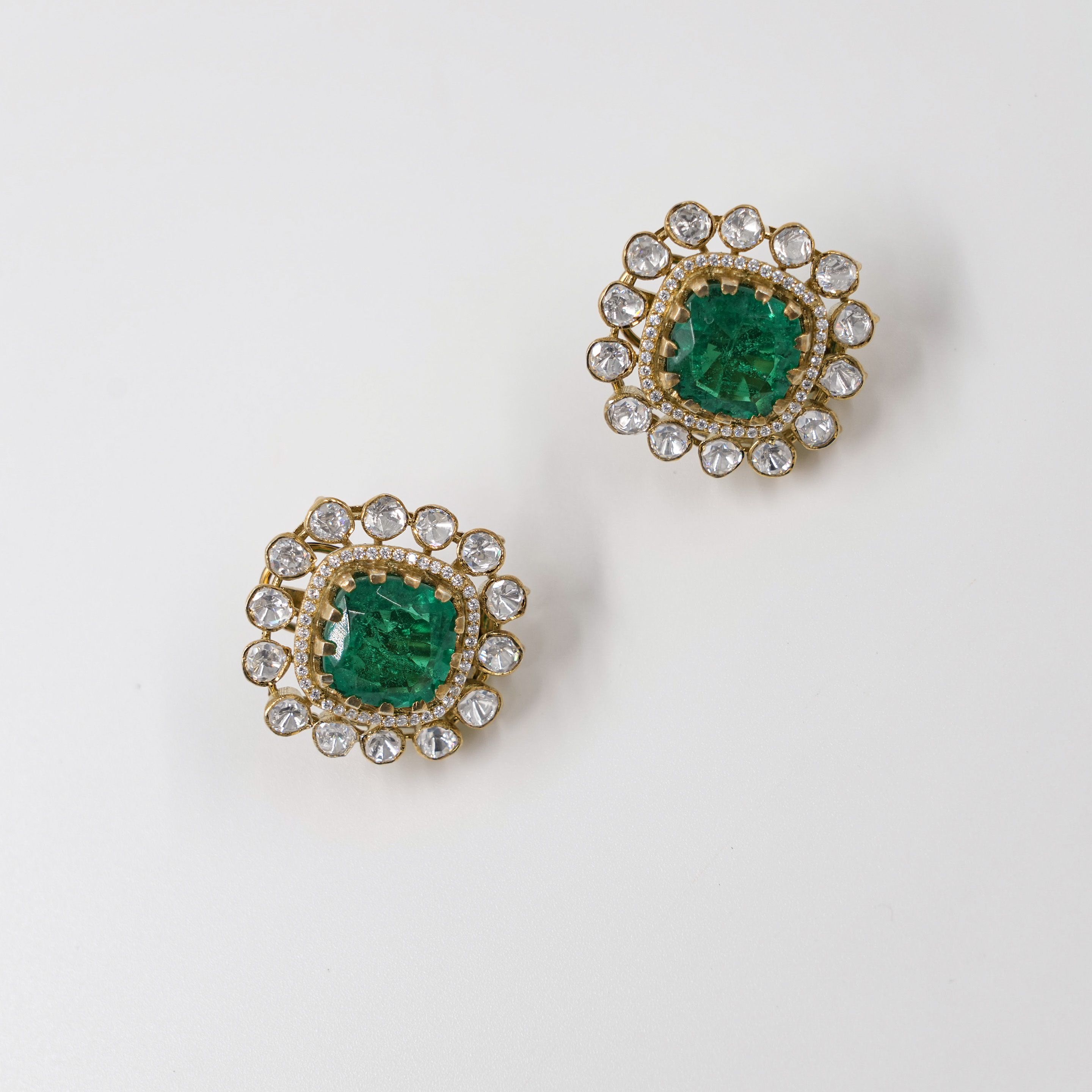 Raag Silver Jewellery - Emerald Stud Pendant