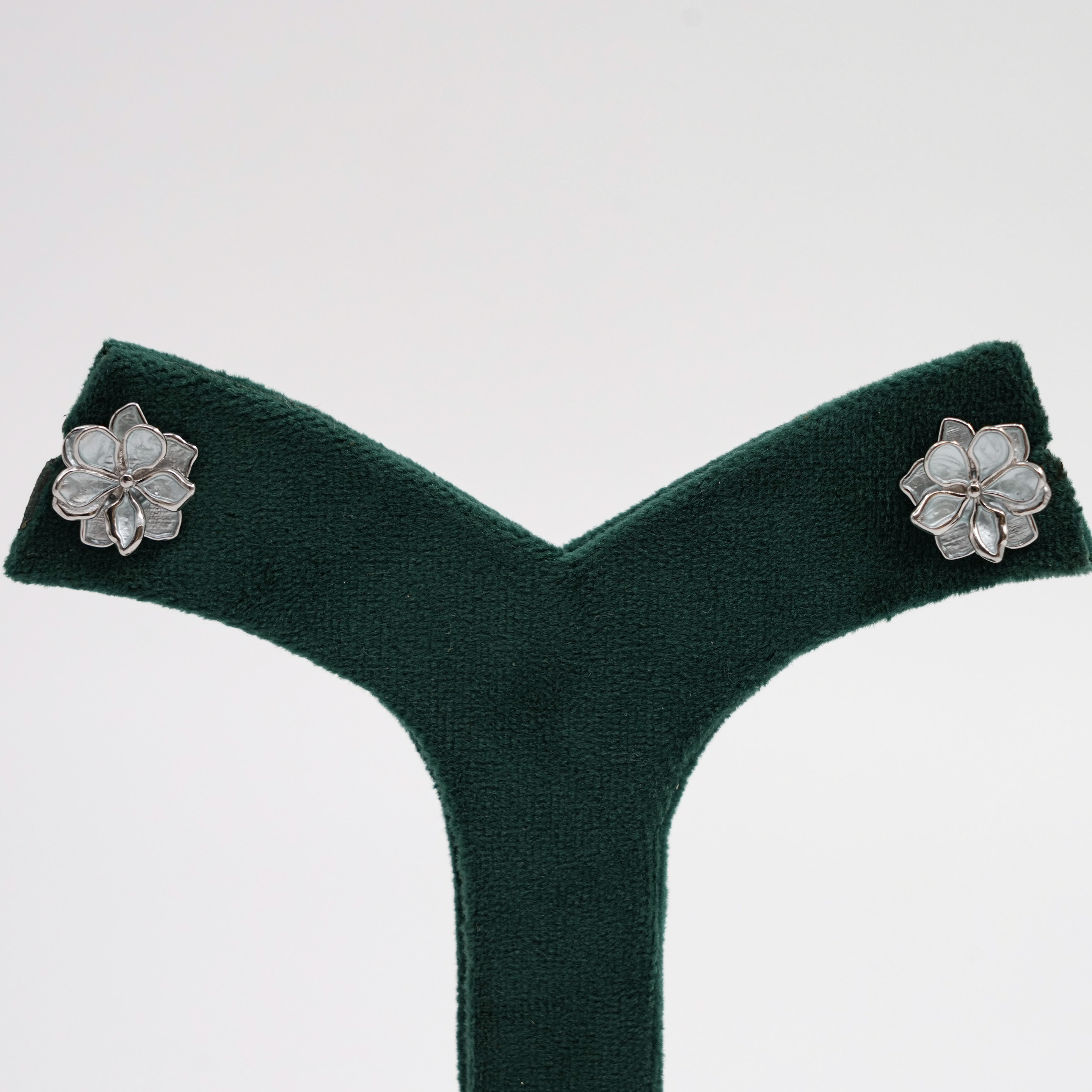 Silver Flower Earrings