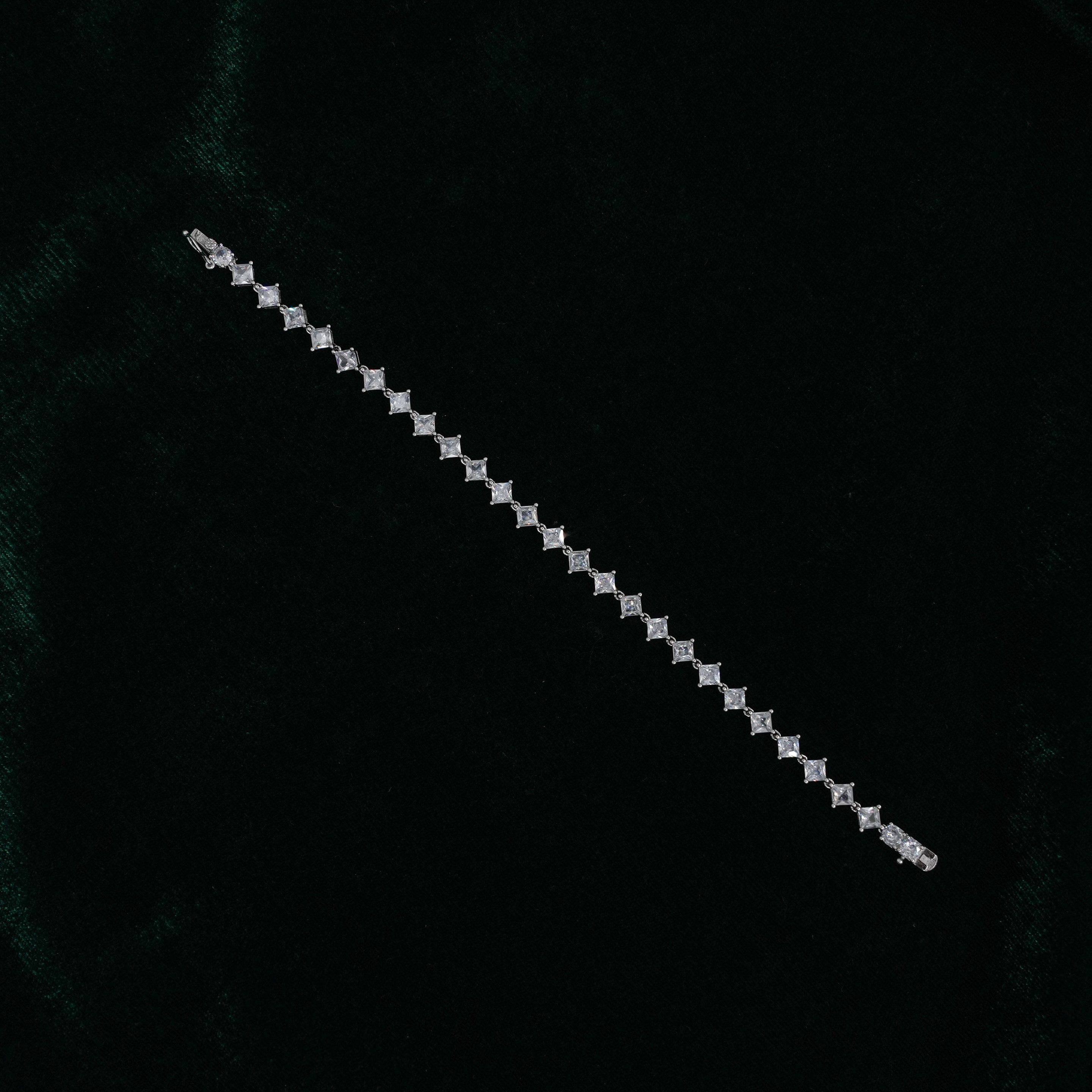 Silver Diamond Bracelet