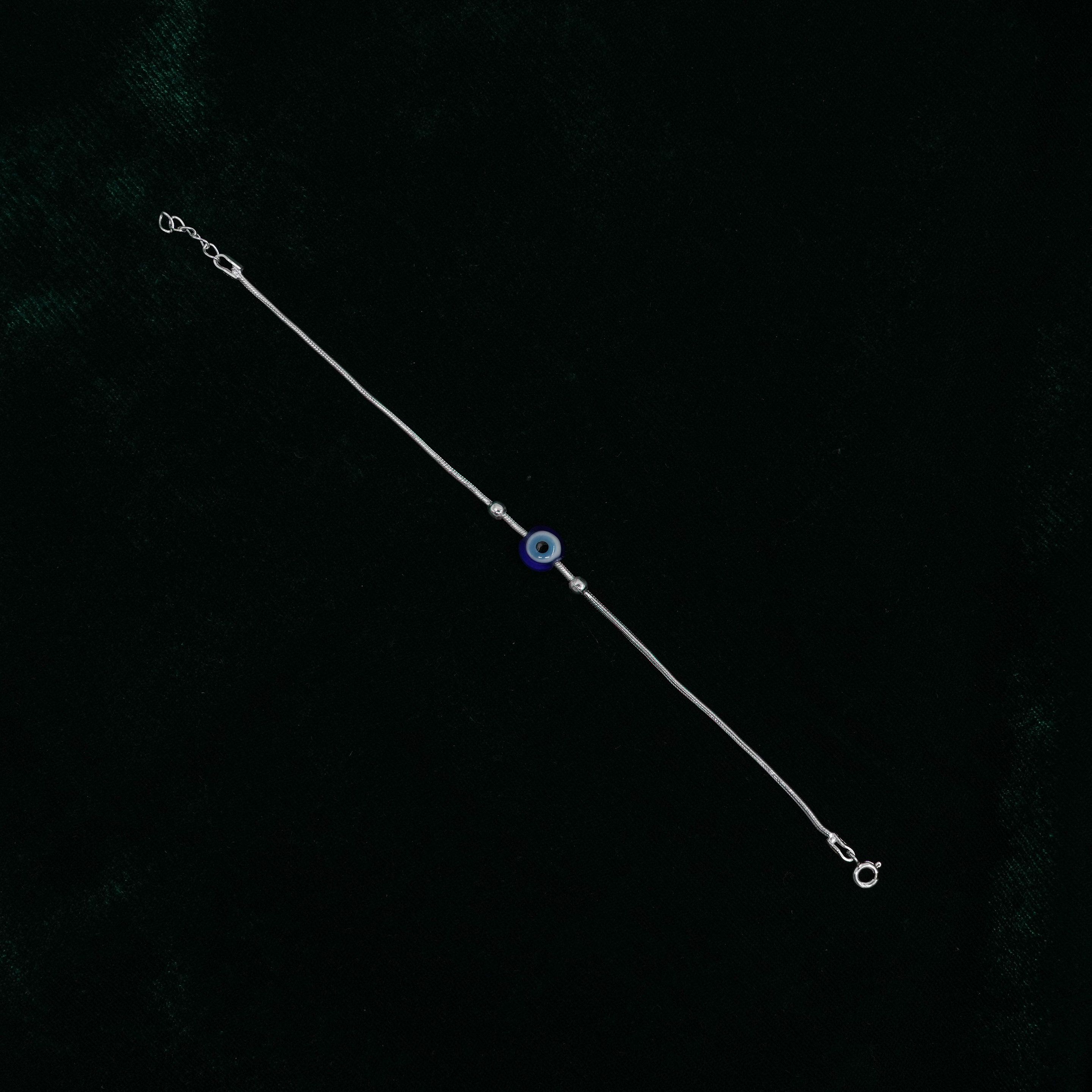 Silver Evil Eye Bracelet