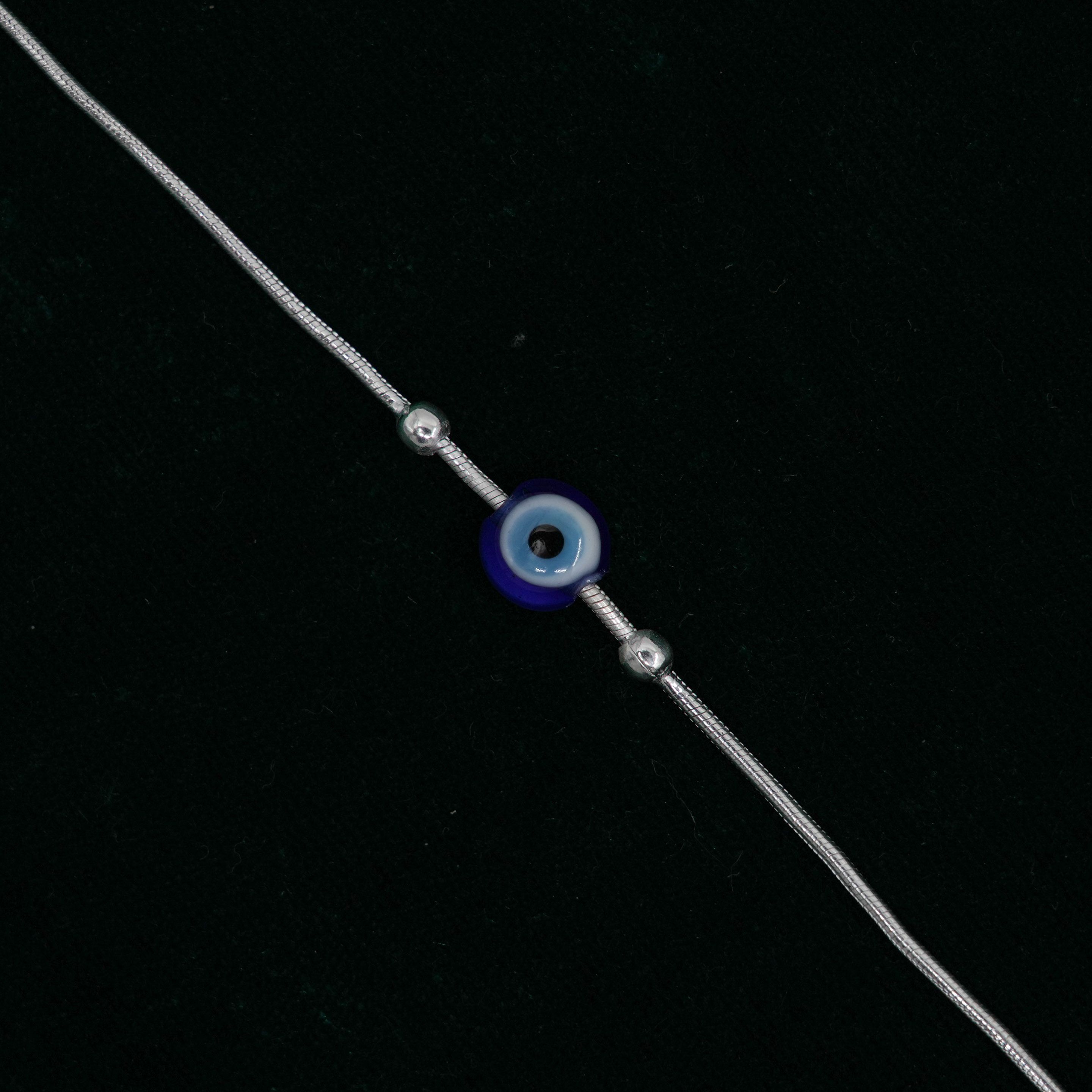 Silver Evil Eye Bracelet