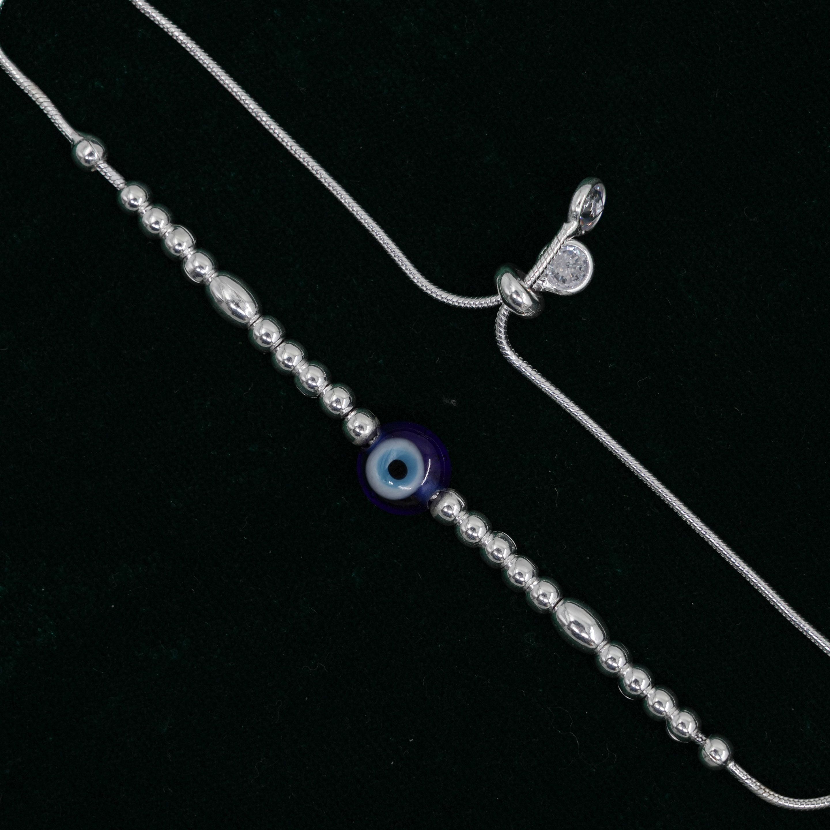 Raag Silver Jewellery - Silver Evil Eye Bracelet