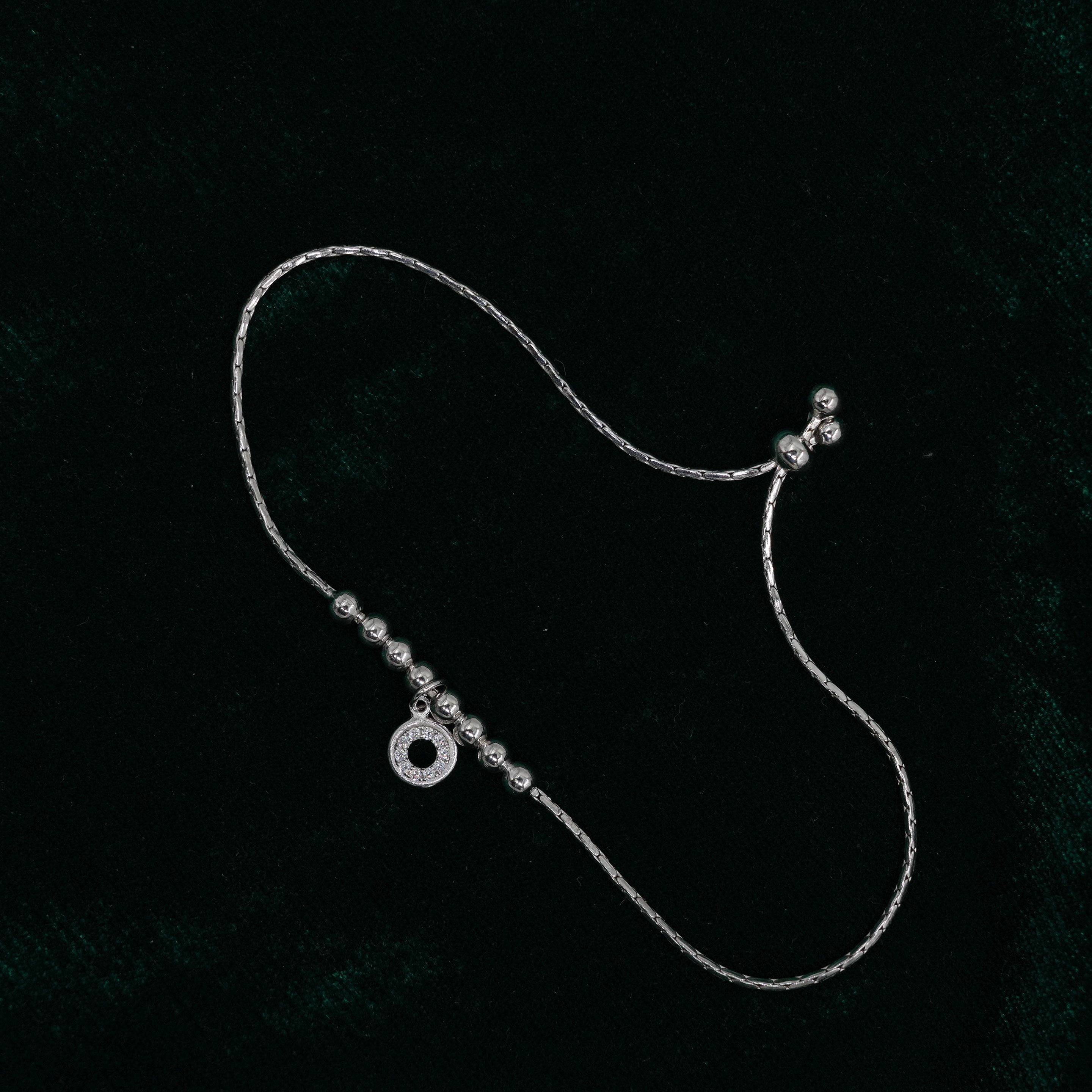 Silver Beaded Bracelet