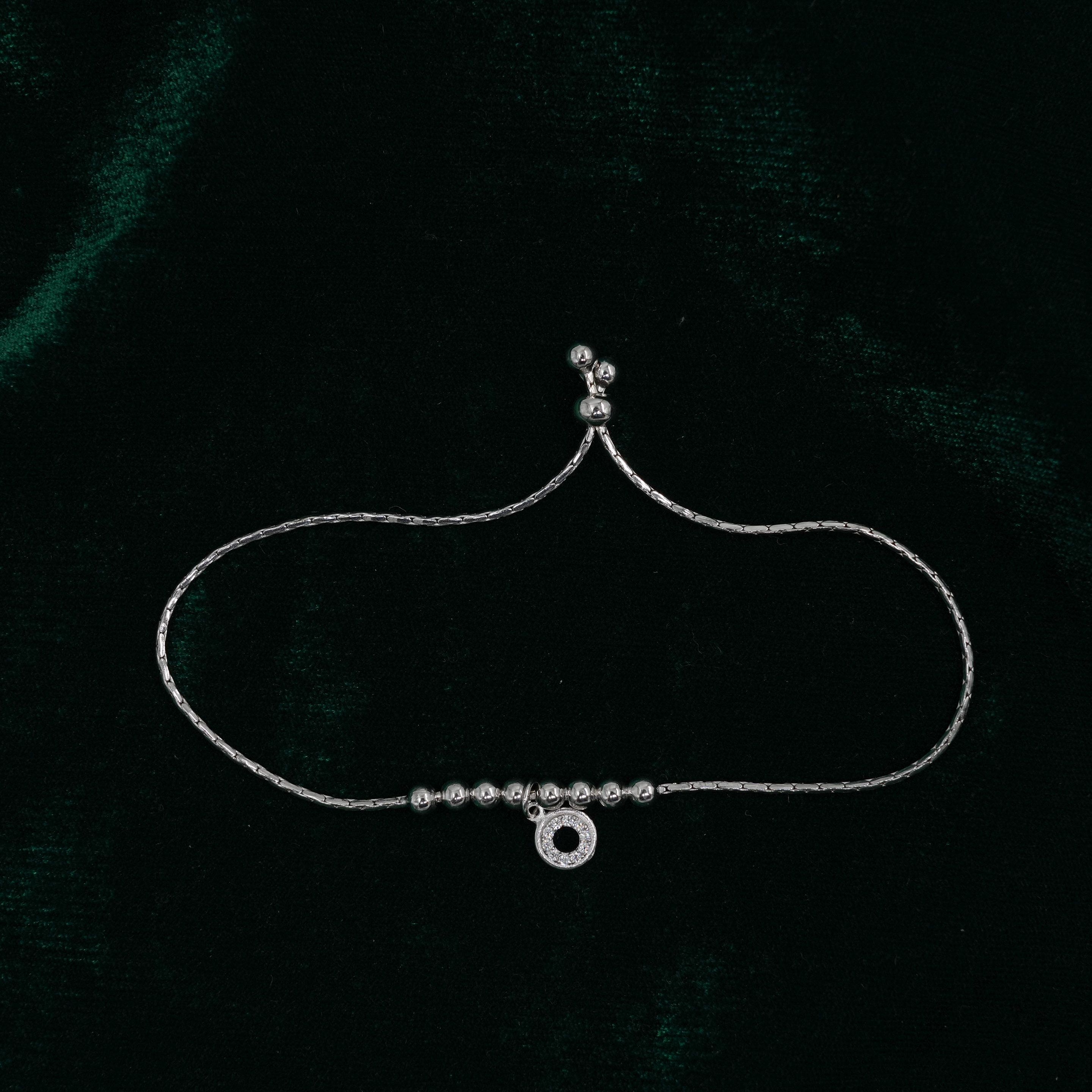 Silver Beaded Bracelet