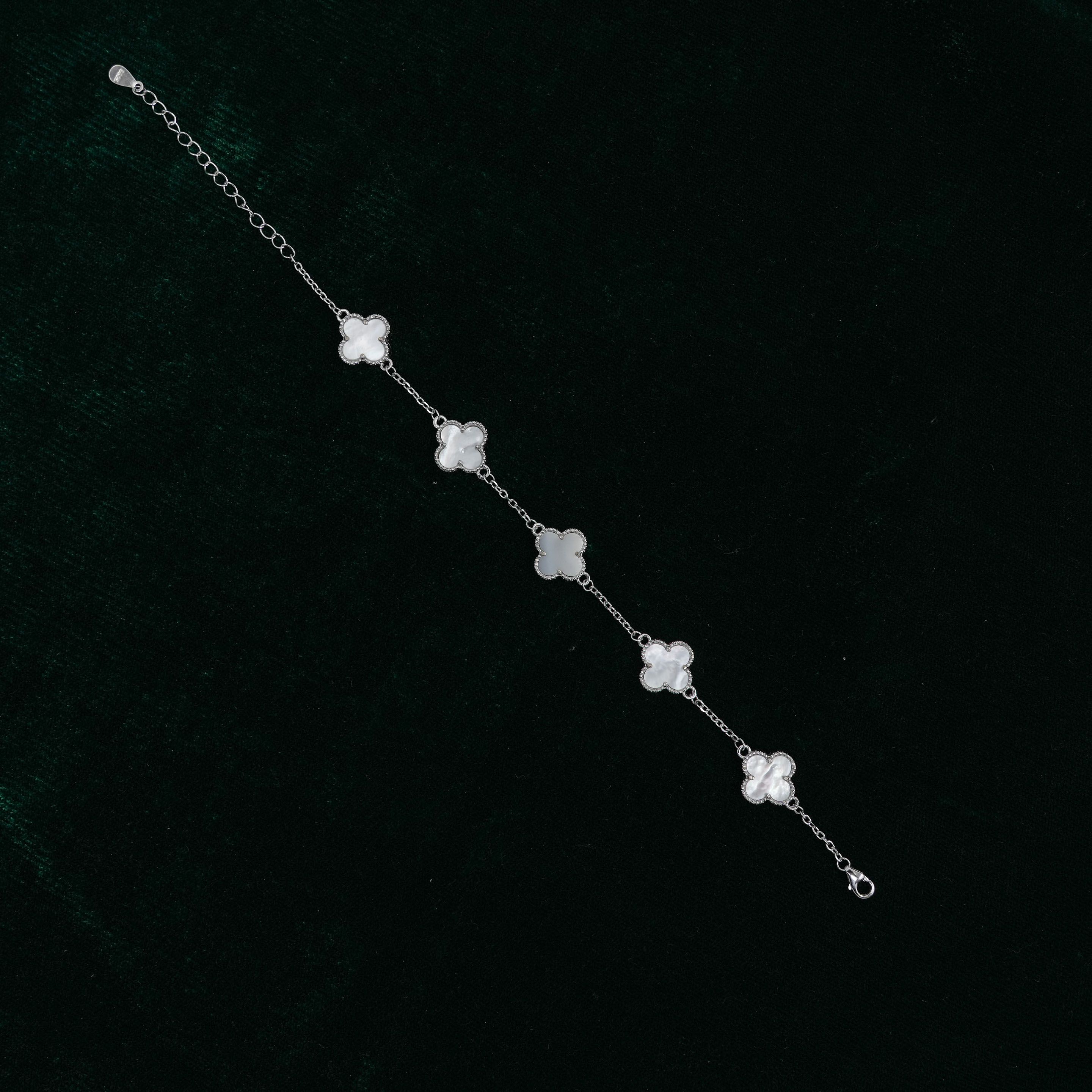 Silver Clover Bracelet