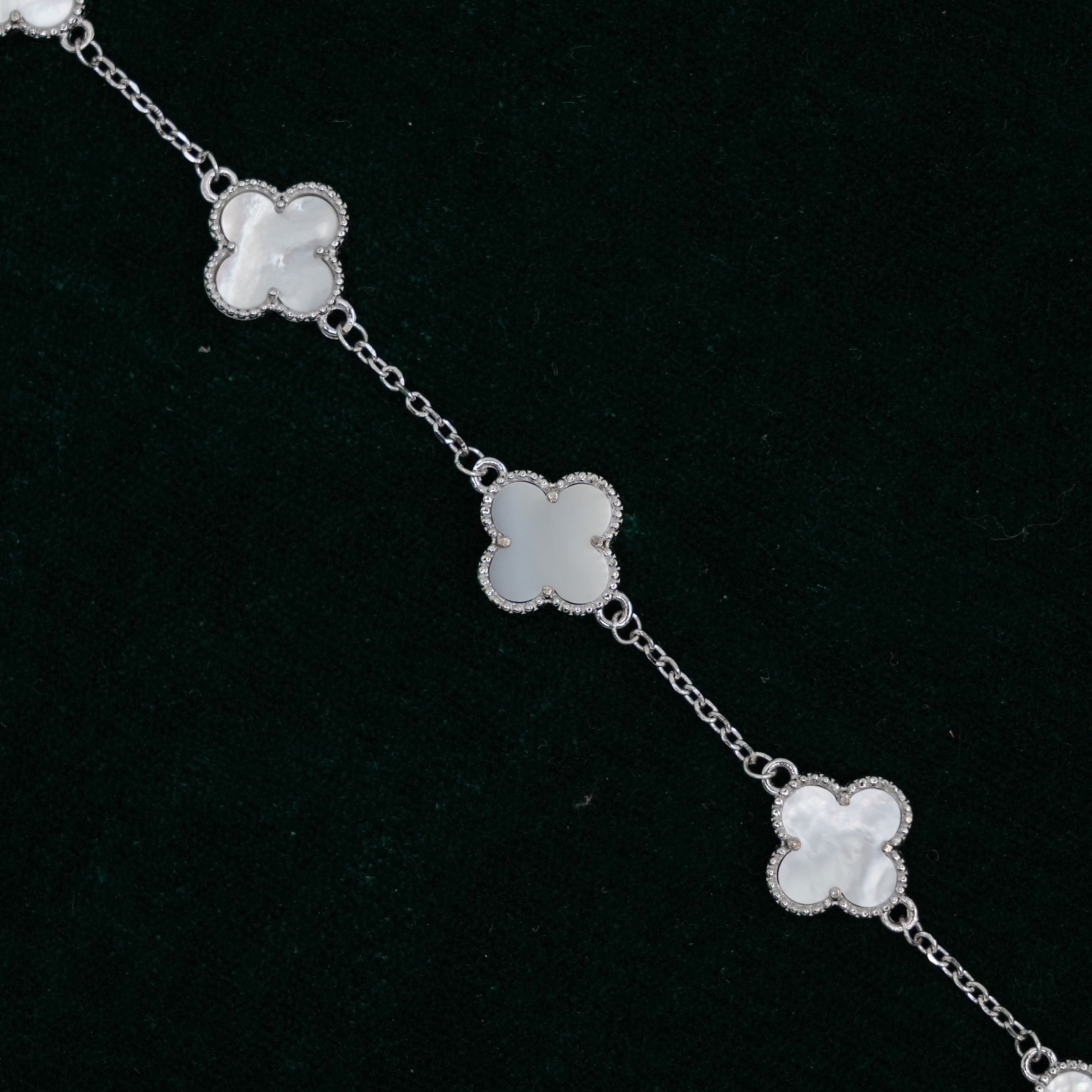 Raag Silver Jewellery - Silver Clover Bracelet