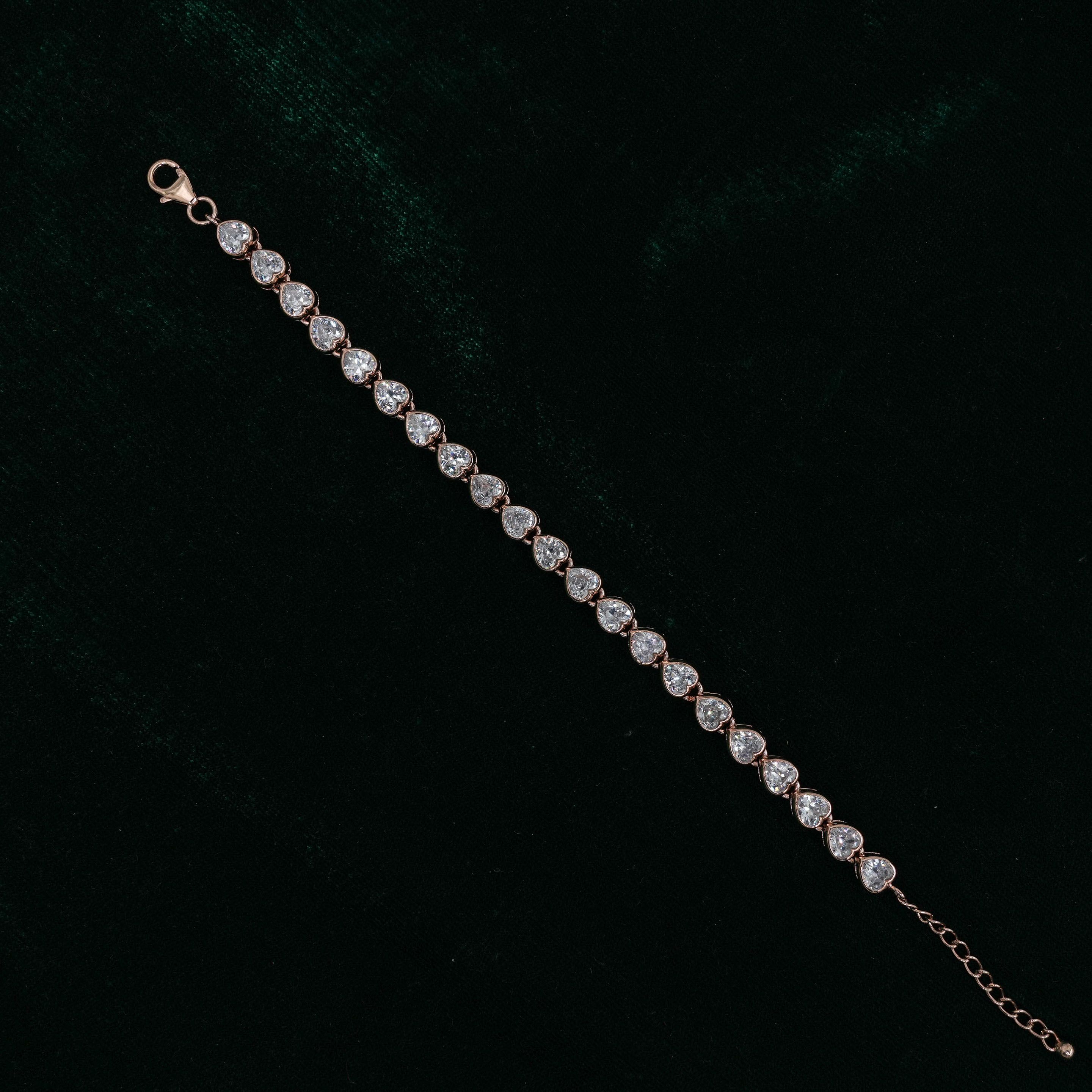 Raag Silver Jewellery - Silver Heart Bracelet