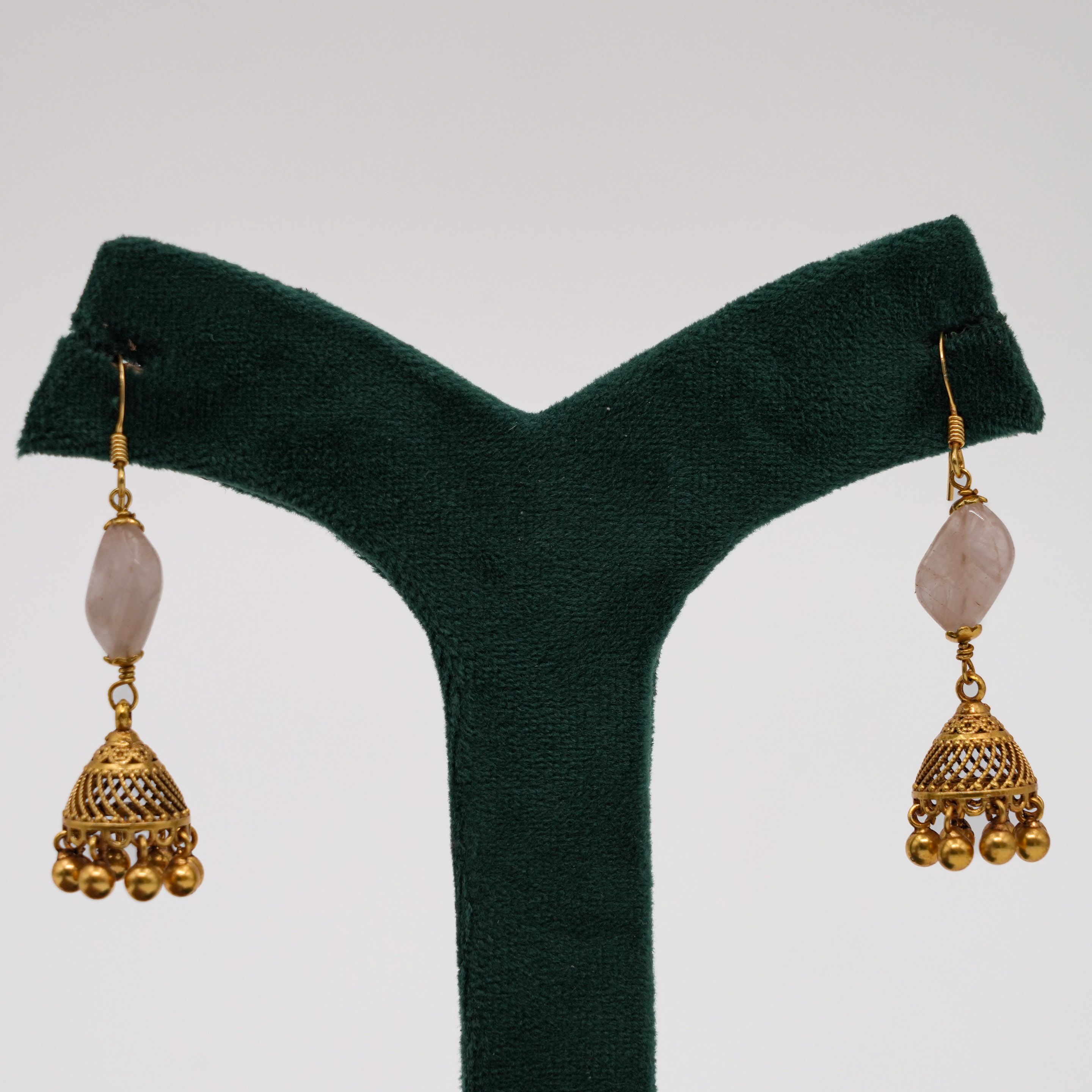 Gold Jhumka Earrings