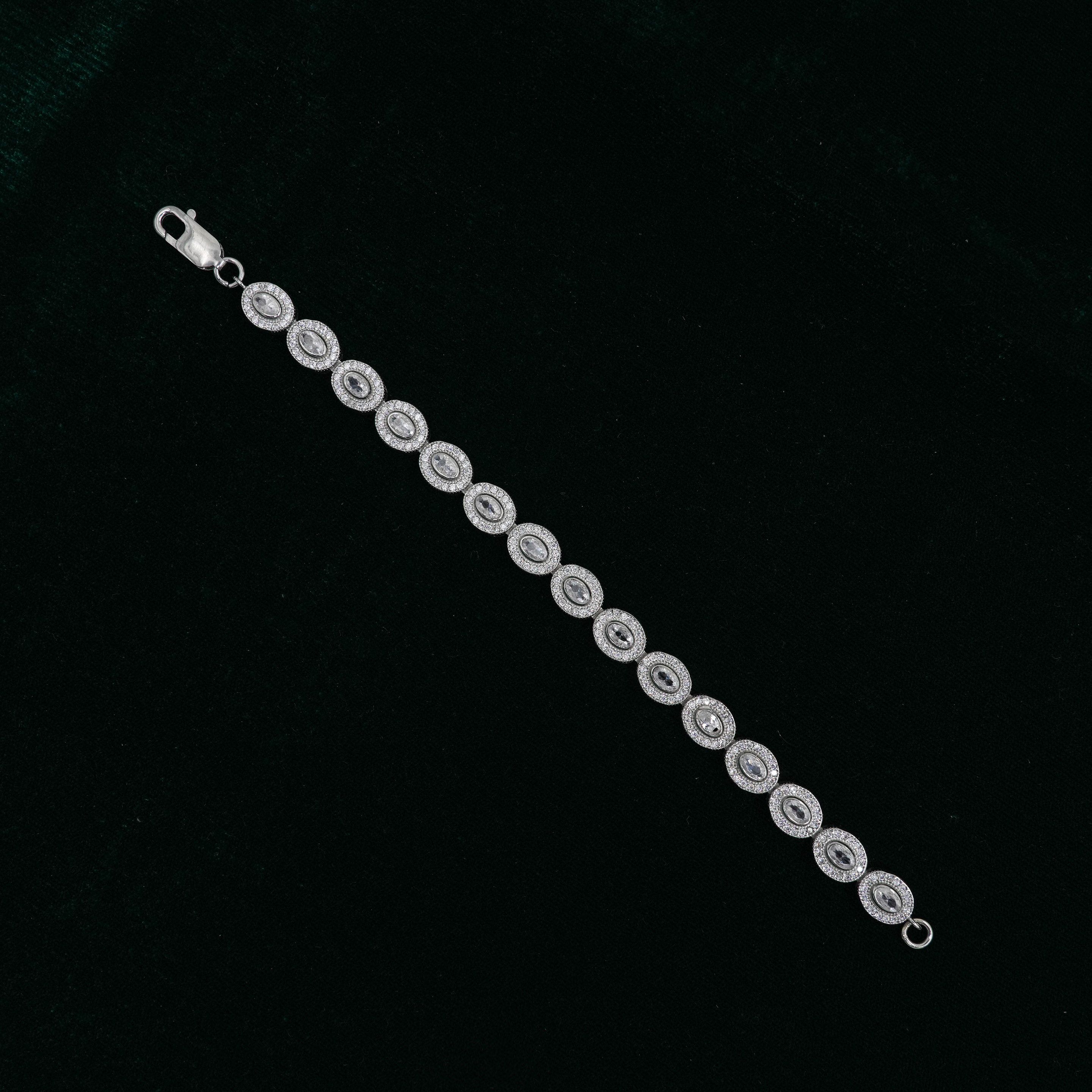 Raag Silver Jewellery - Silver Oval Bracelet