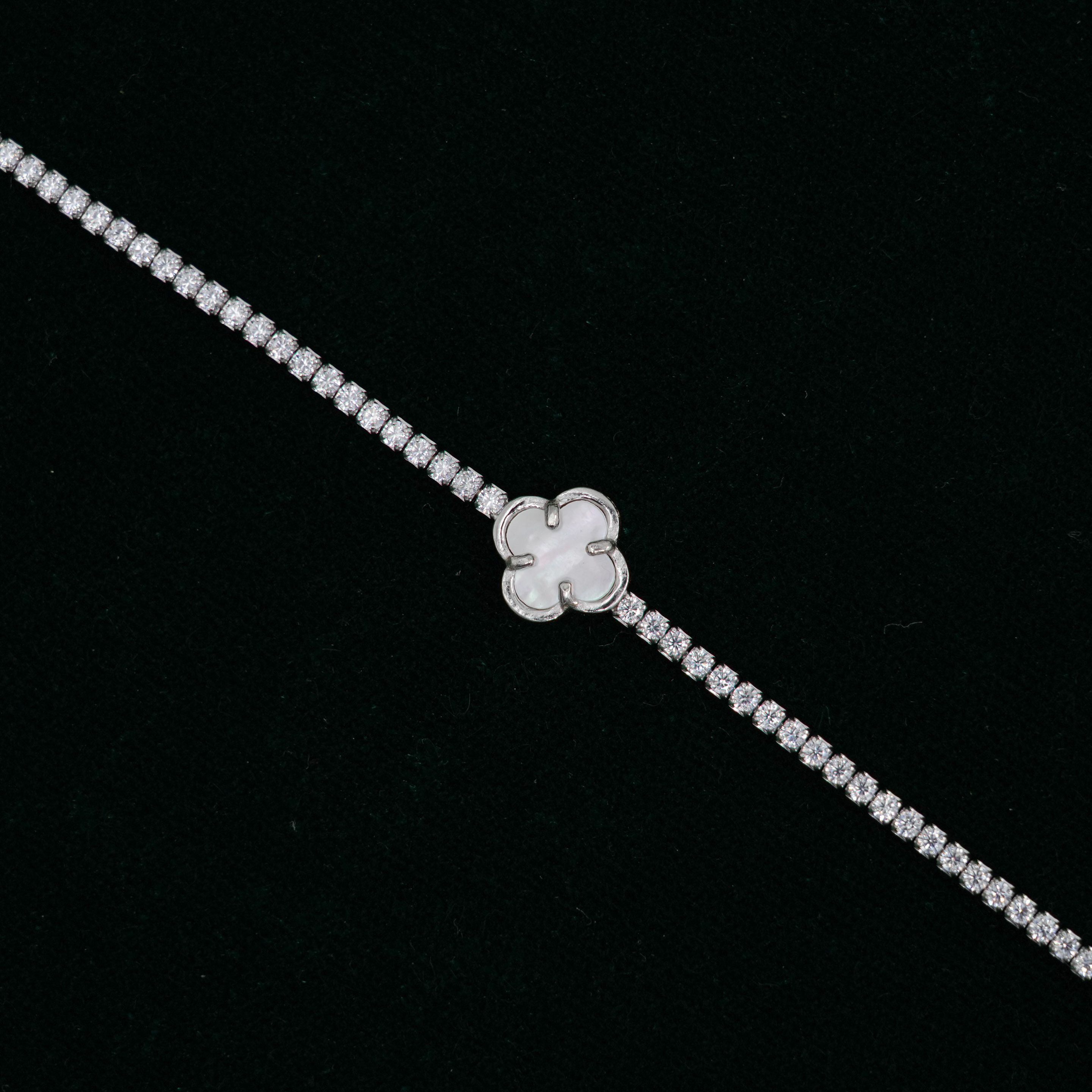 Raag Silver Jewellery - Clover Tennis Bracelet