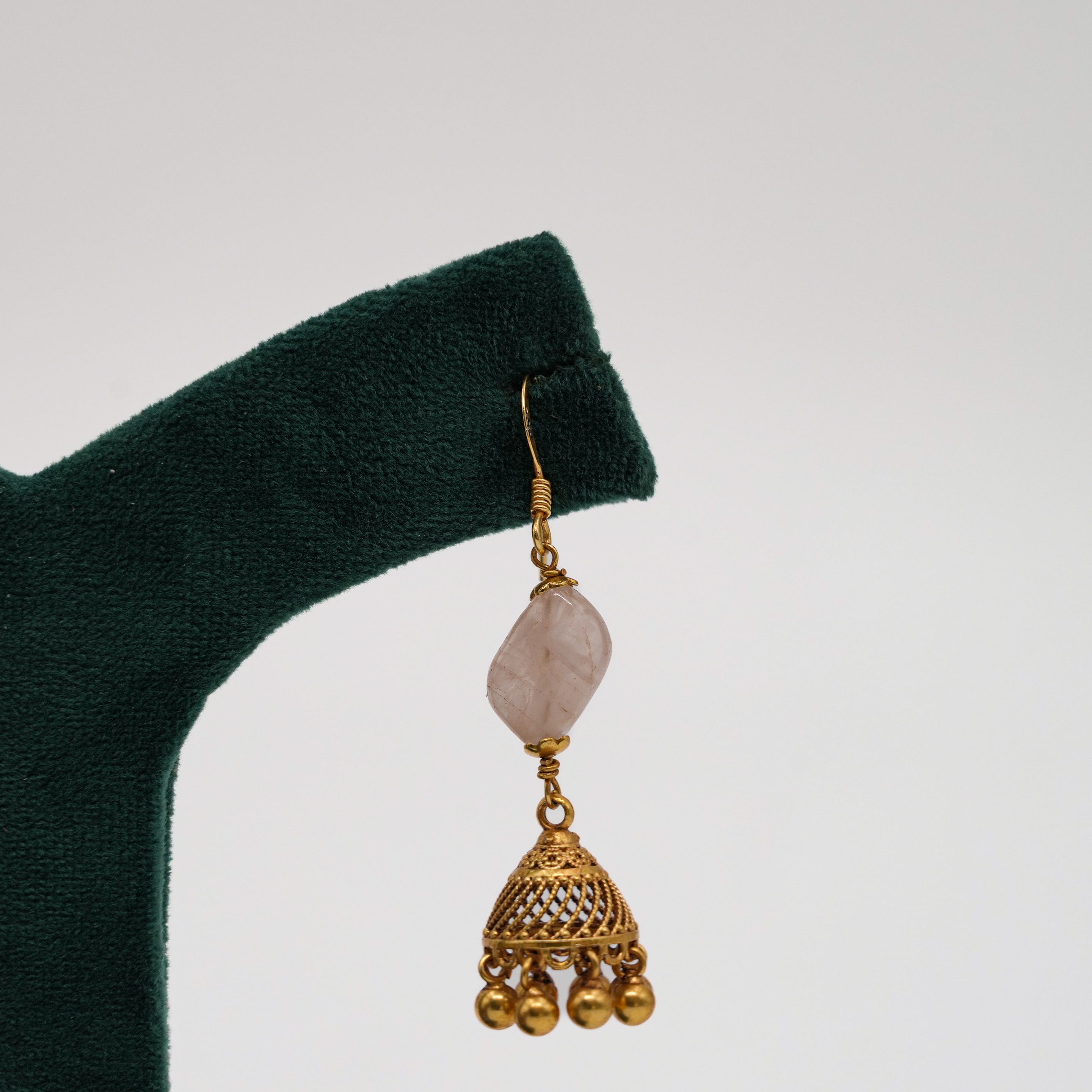 Raag Silver Jewellery - Gold Jhumka Earrings