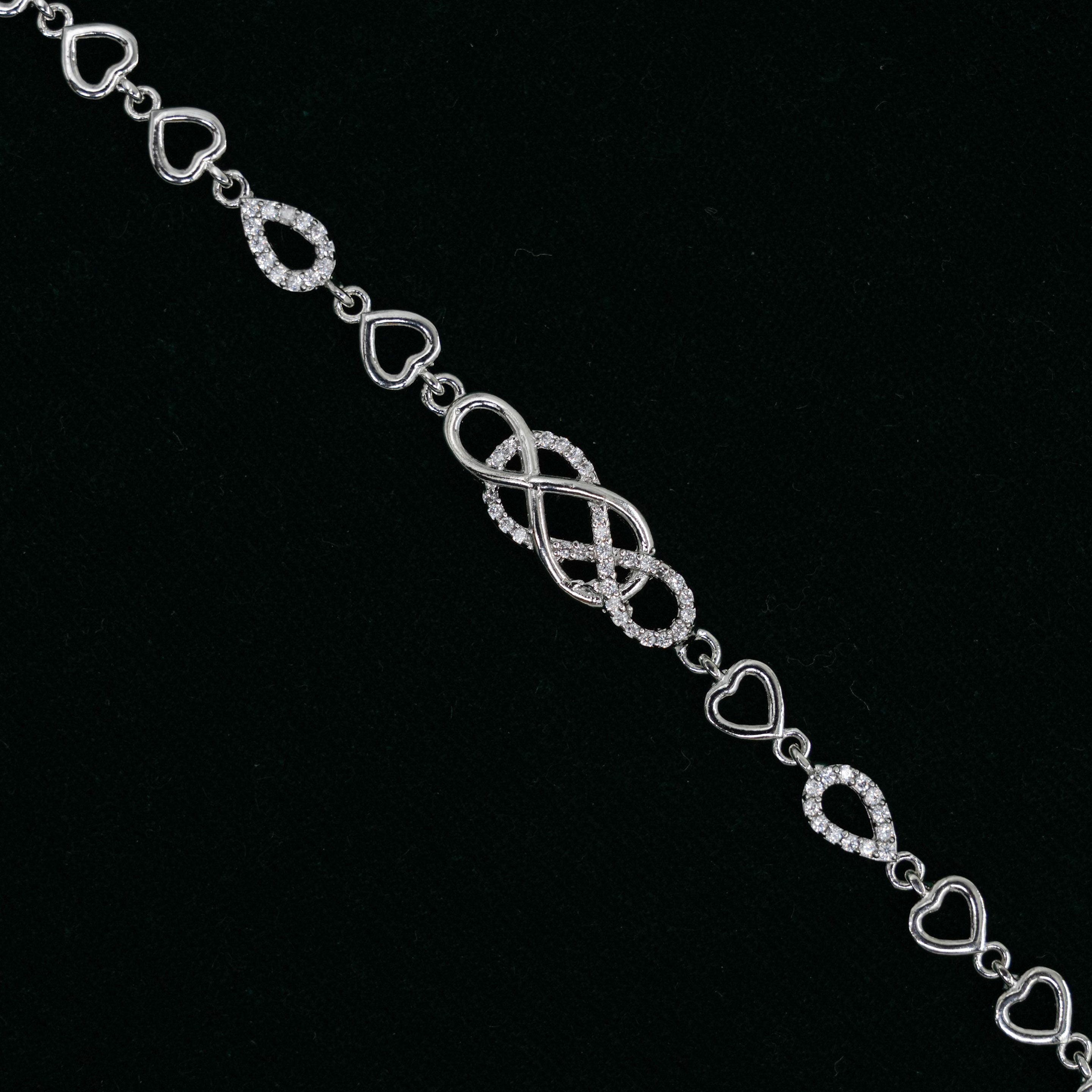 Raag Silver Jewellery - Silver Heart Bracelet