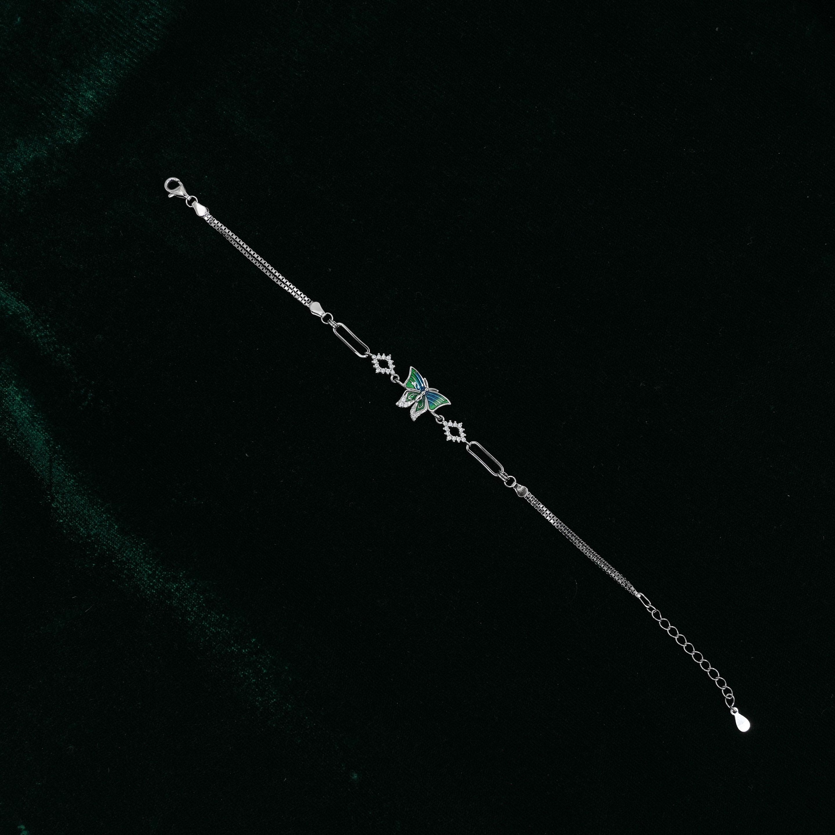 Silver Butterfly Bracelet