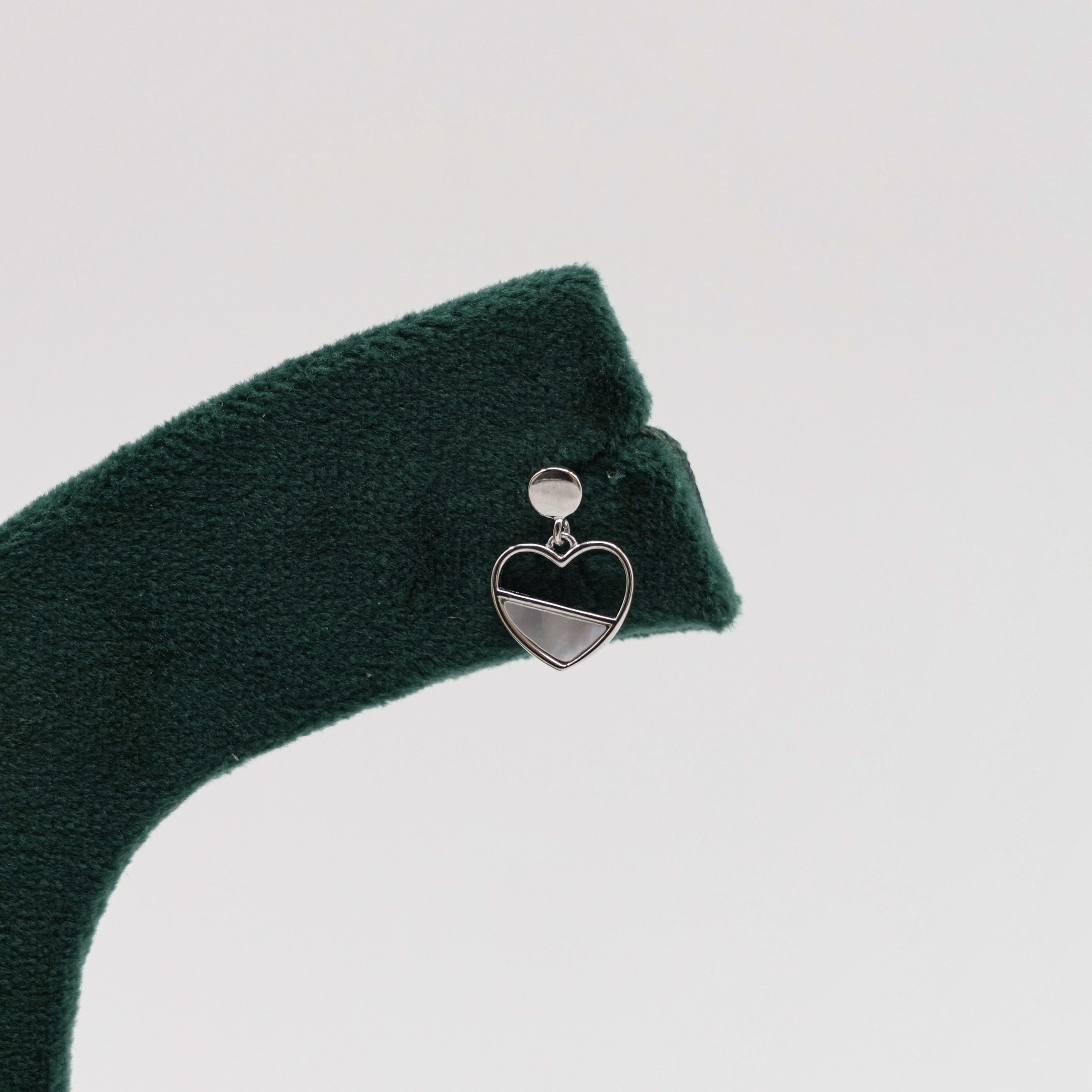 Raag Silver Jewellery - Heart Silver Earrings