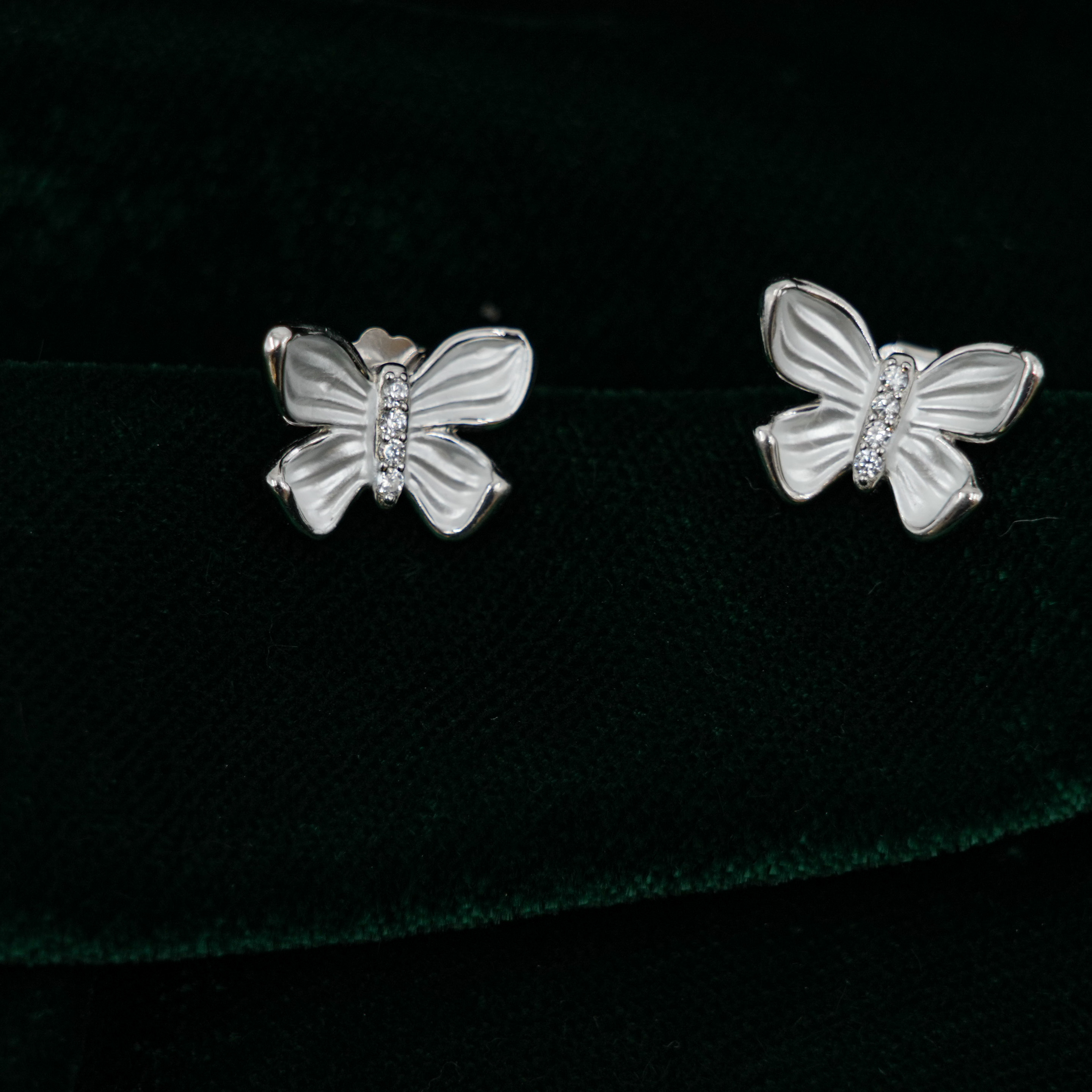 Raag Silver Jewellery - Silver Butterfly Earrings