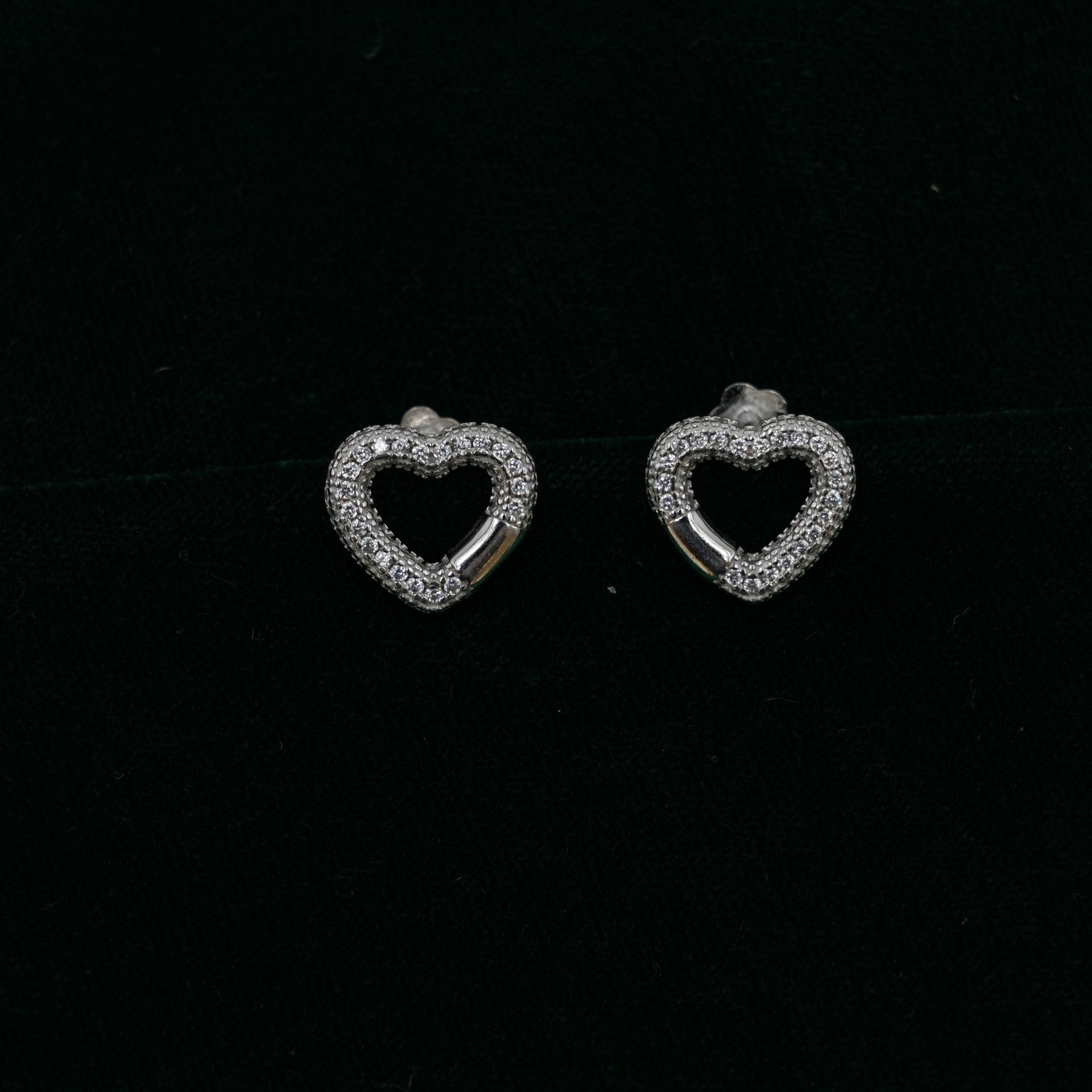 Raag Silver Jewellery - Silver Heart Earrings