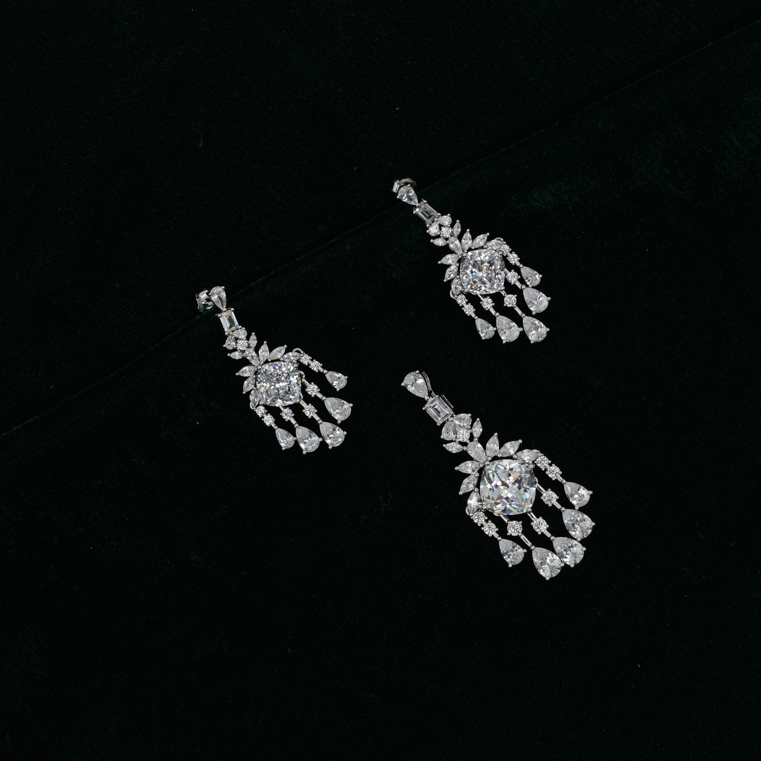 Raag Silver Jewellery - Silver Drop Earrings