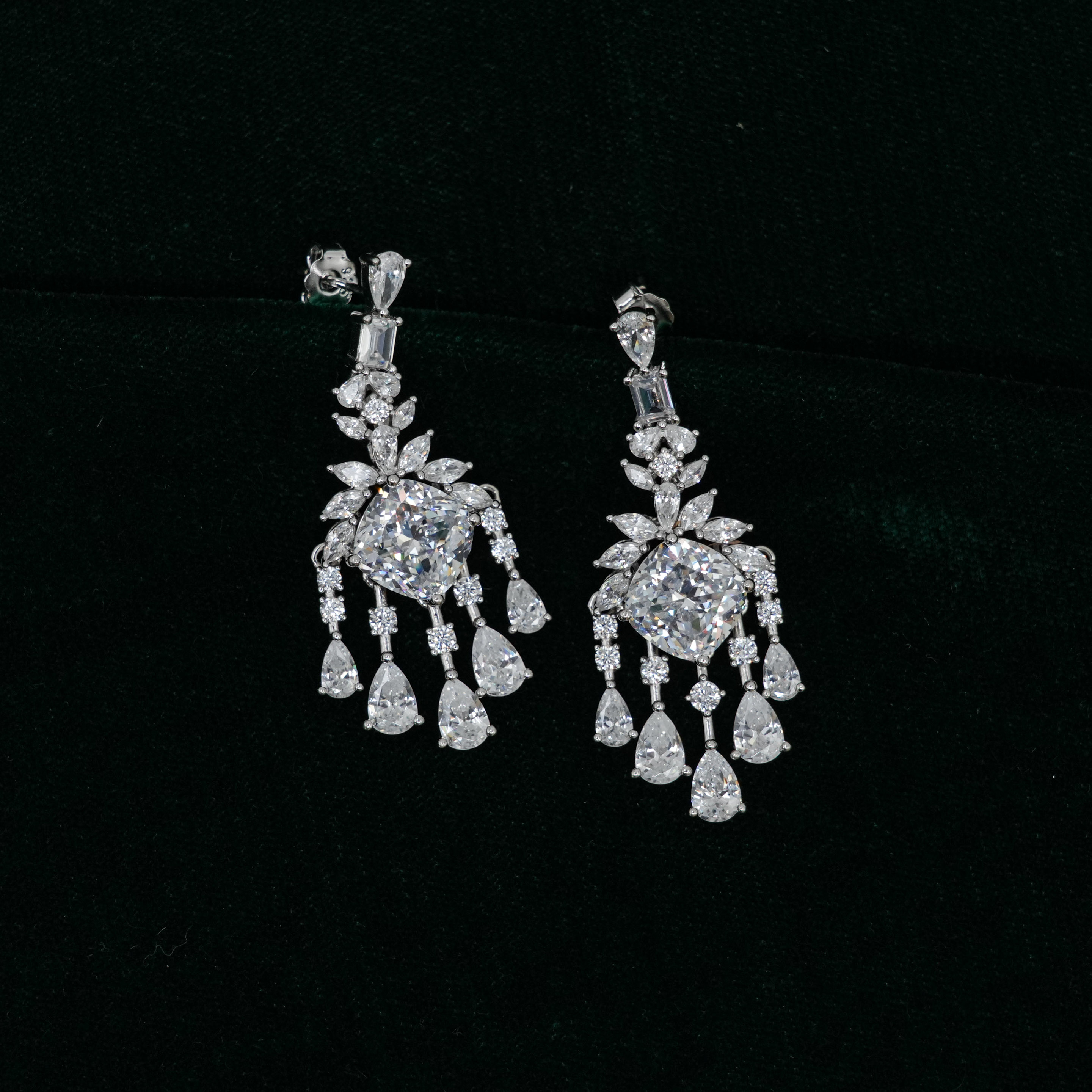 Raag Silver Jewellery - Silver Drop Earrings