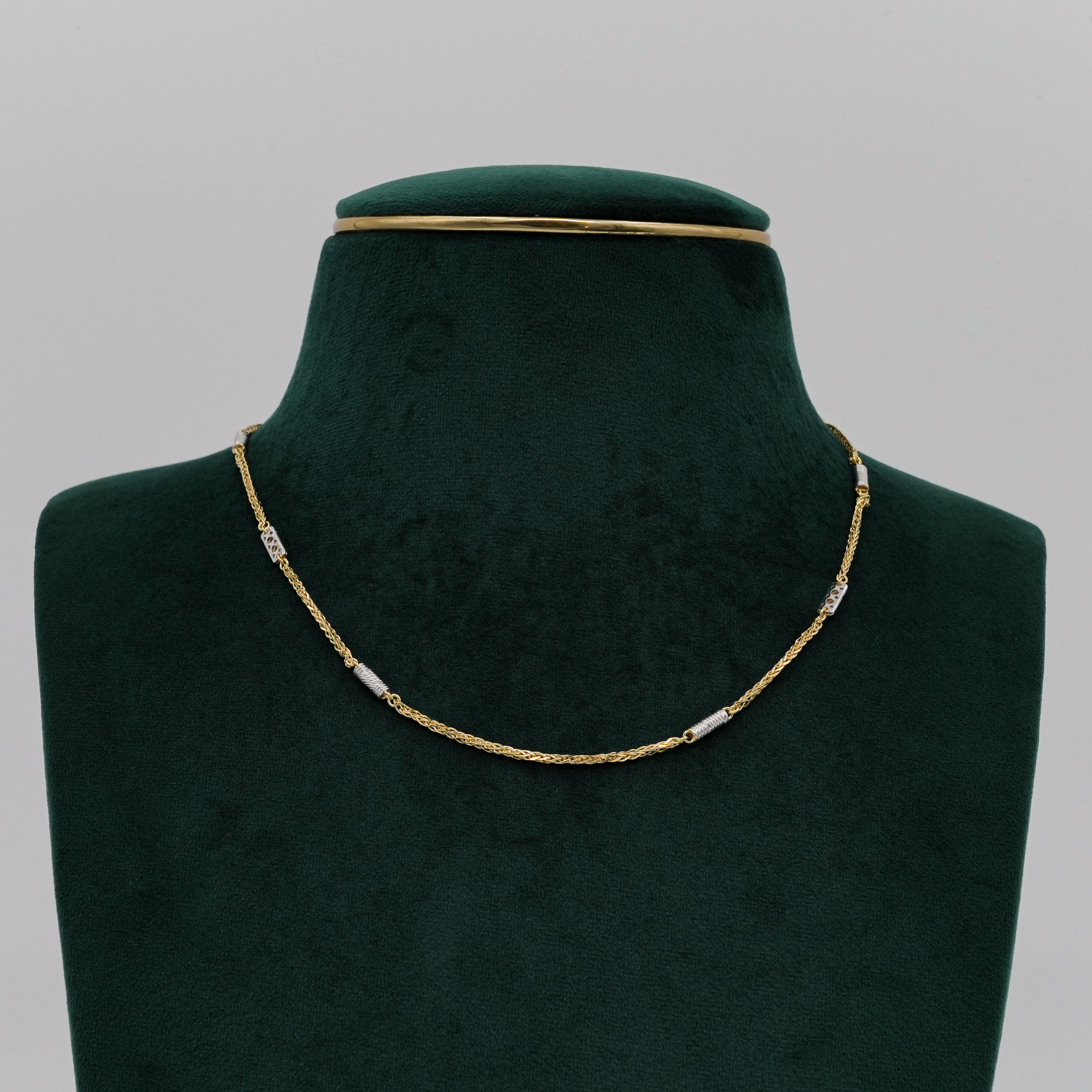 Raag Silver Jewellery - Silver Gold Necklace