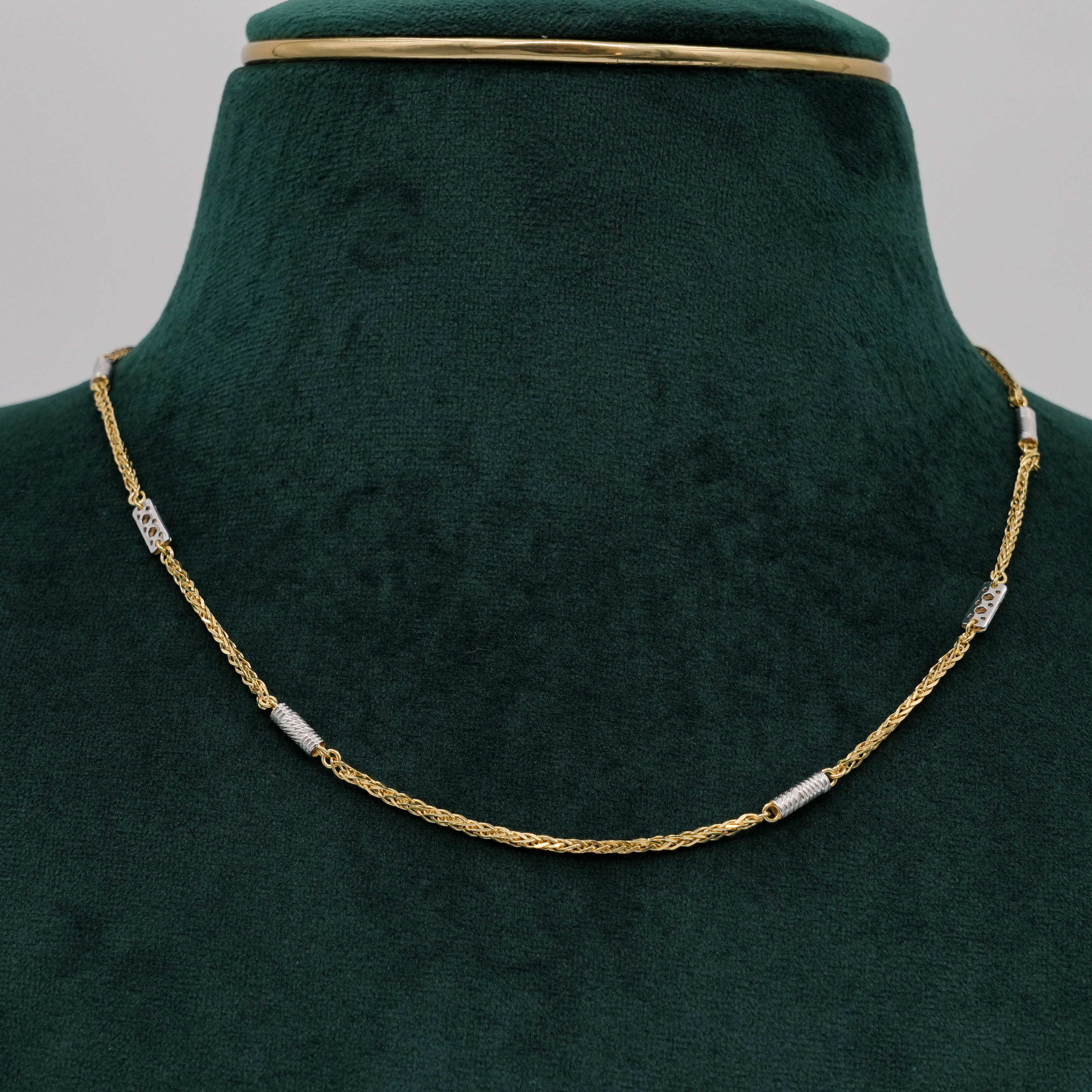 Raag Silver Jewellery - Silver Gold Necklace