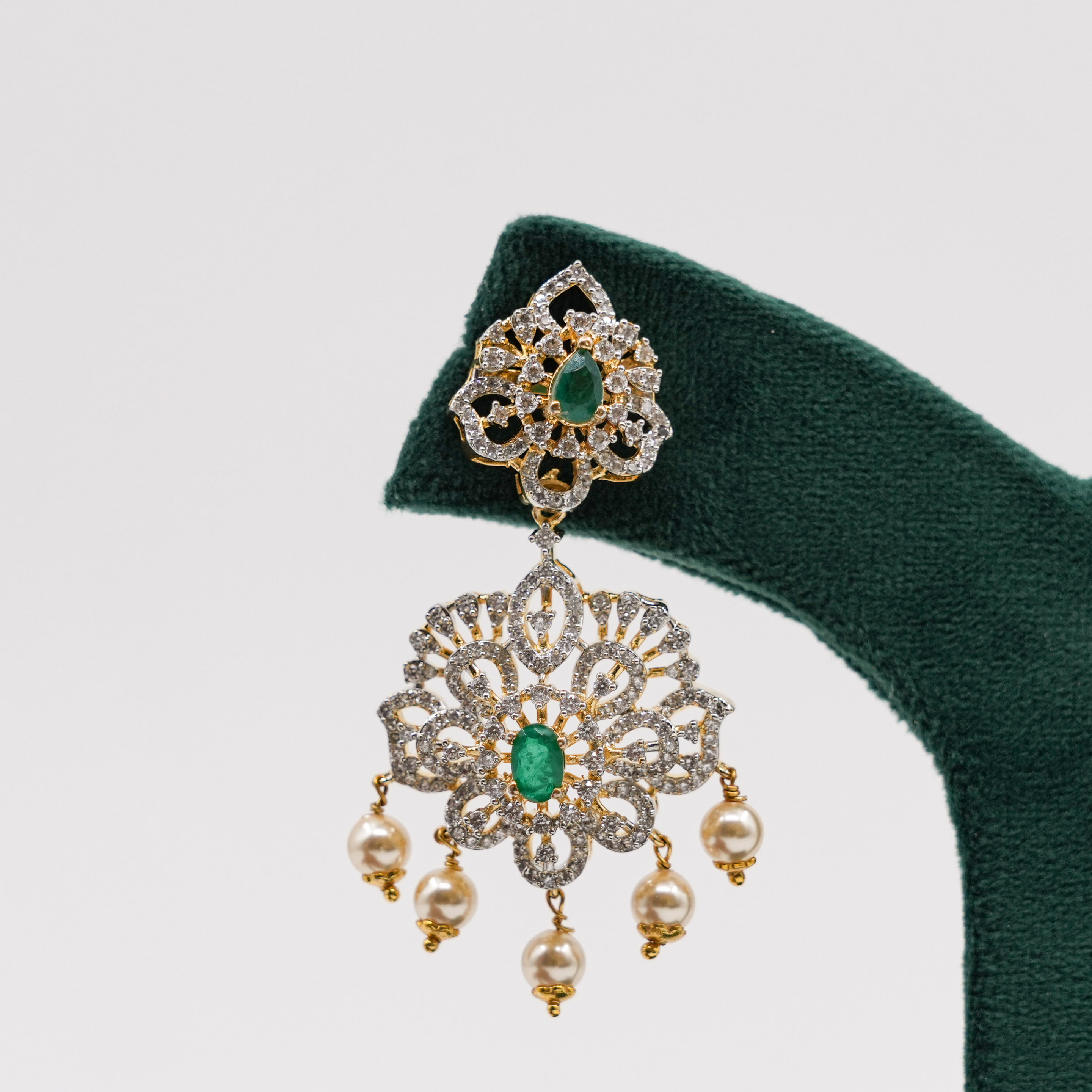 Order Emerald Drop Earrings online in Hyderabad