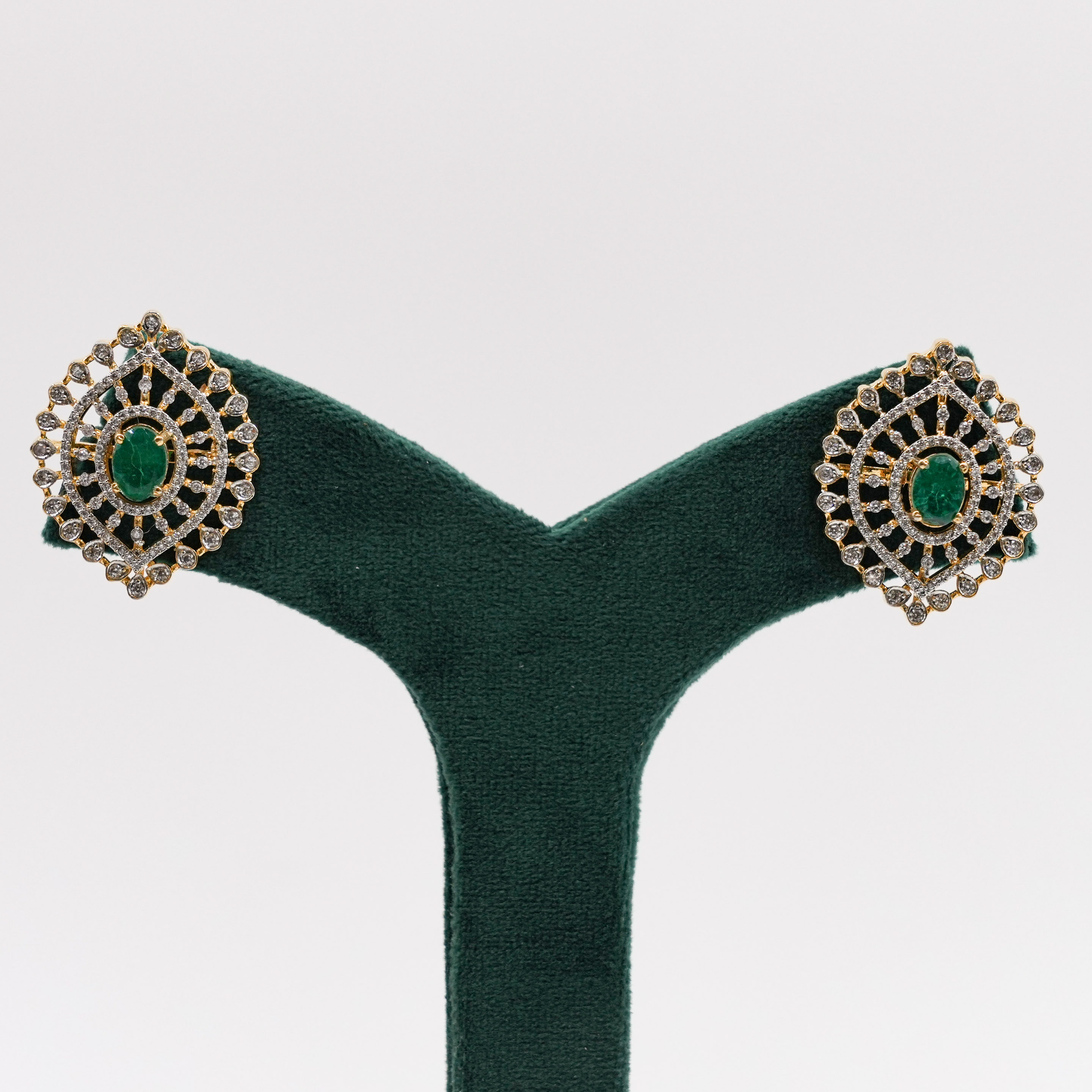Emerald Stud Earrings