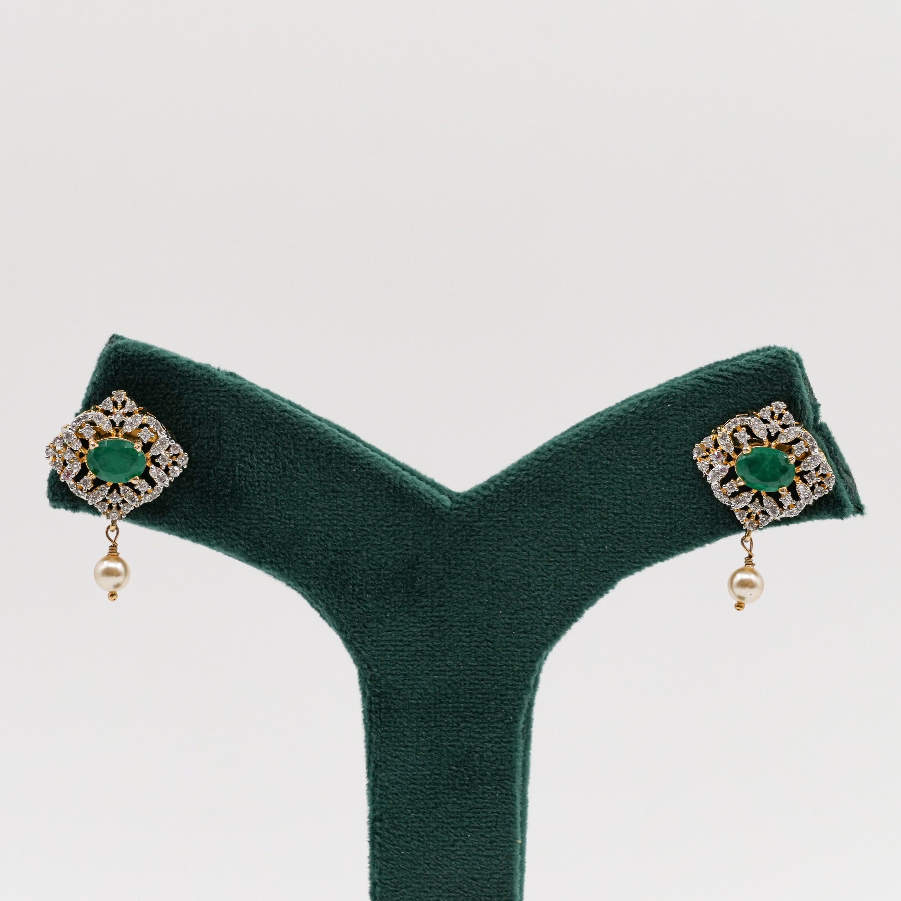 Emerald Stud Earrings