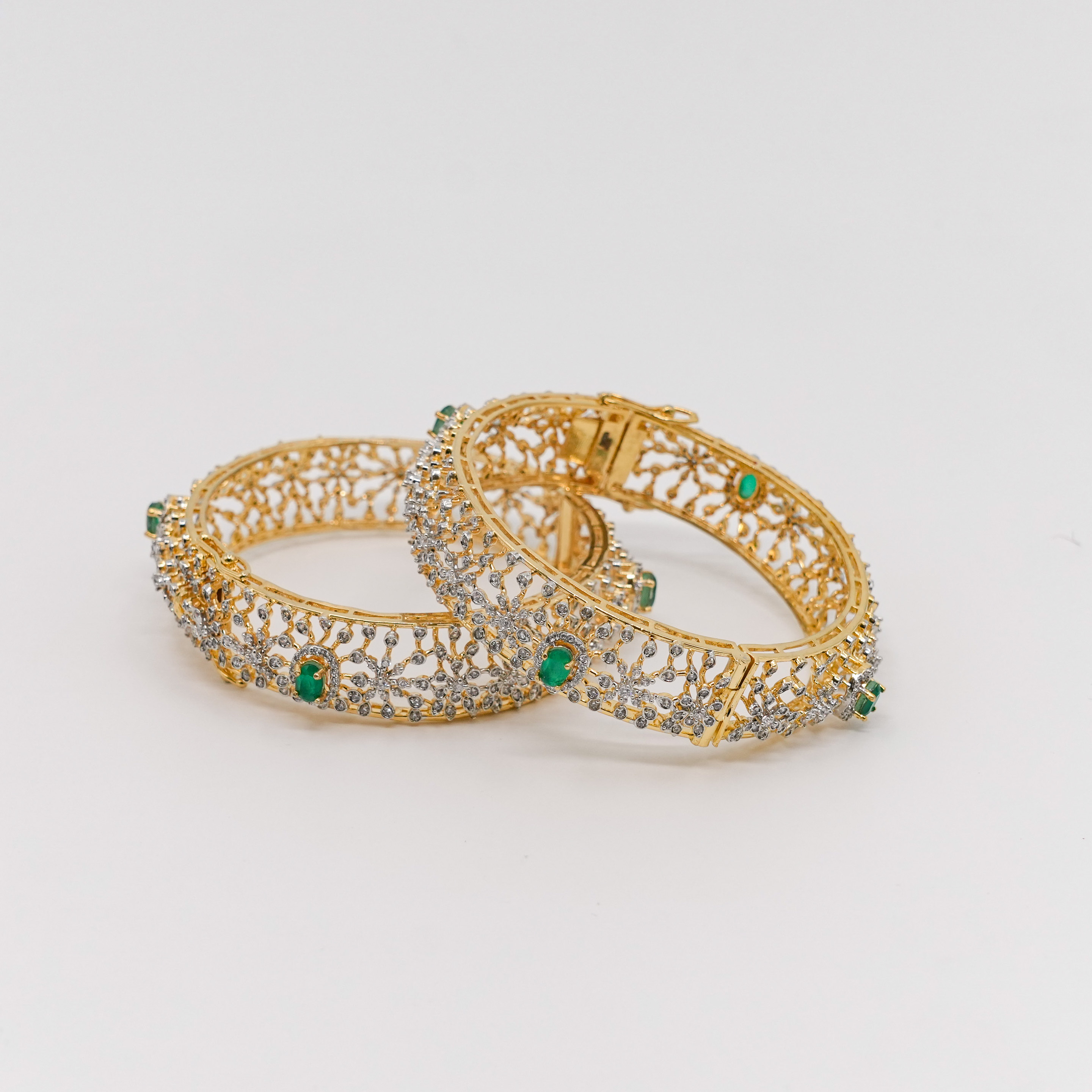 Raag Silver Jewellery - Stone Bangle Set