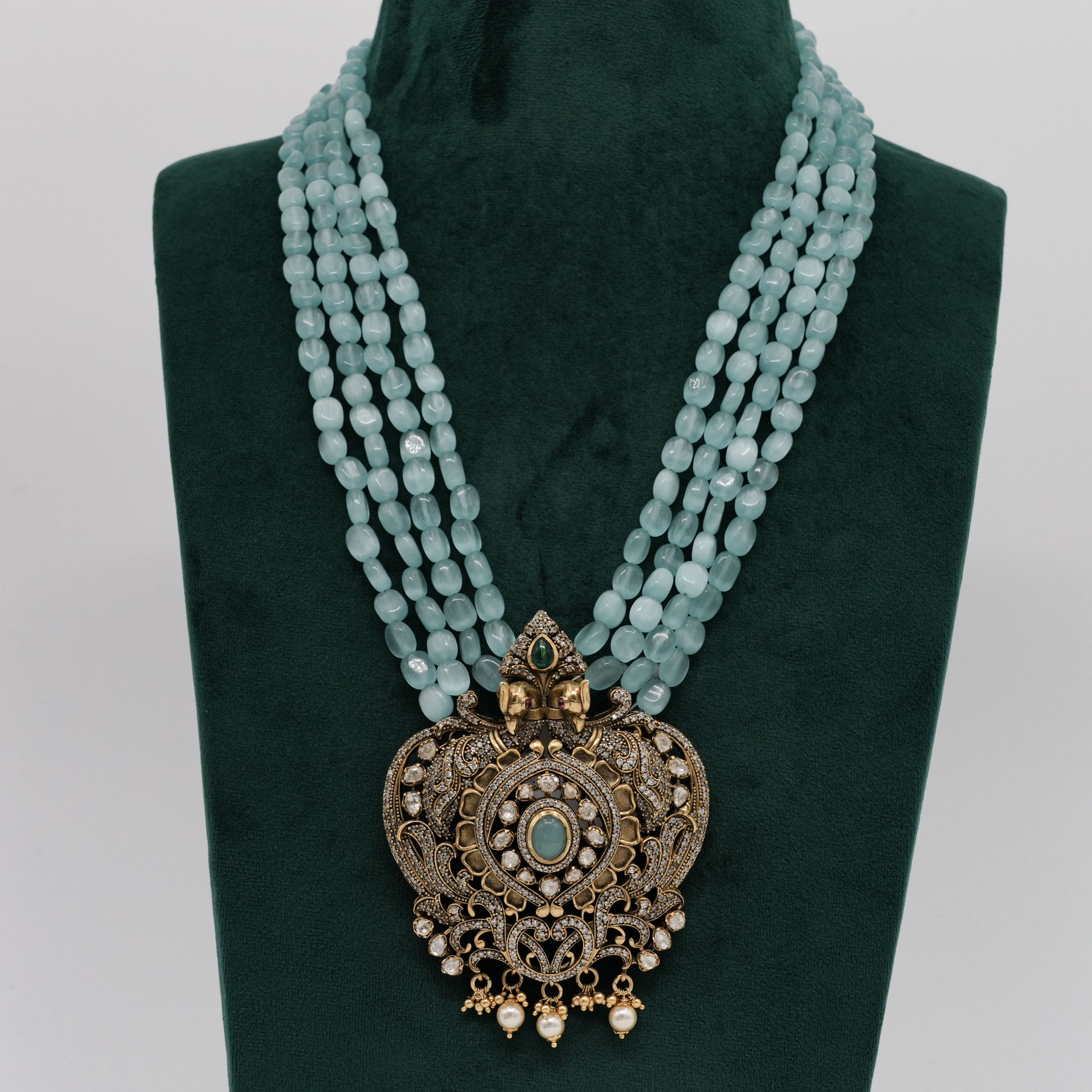 Raag Silver Jewellery - Beaded Necklace Set