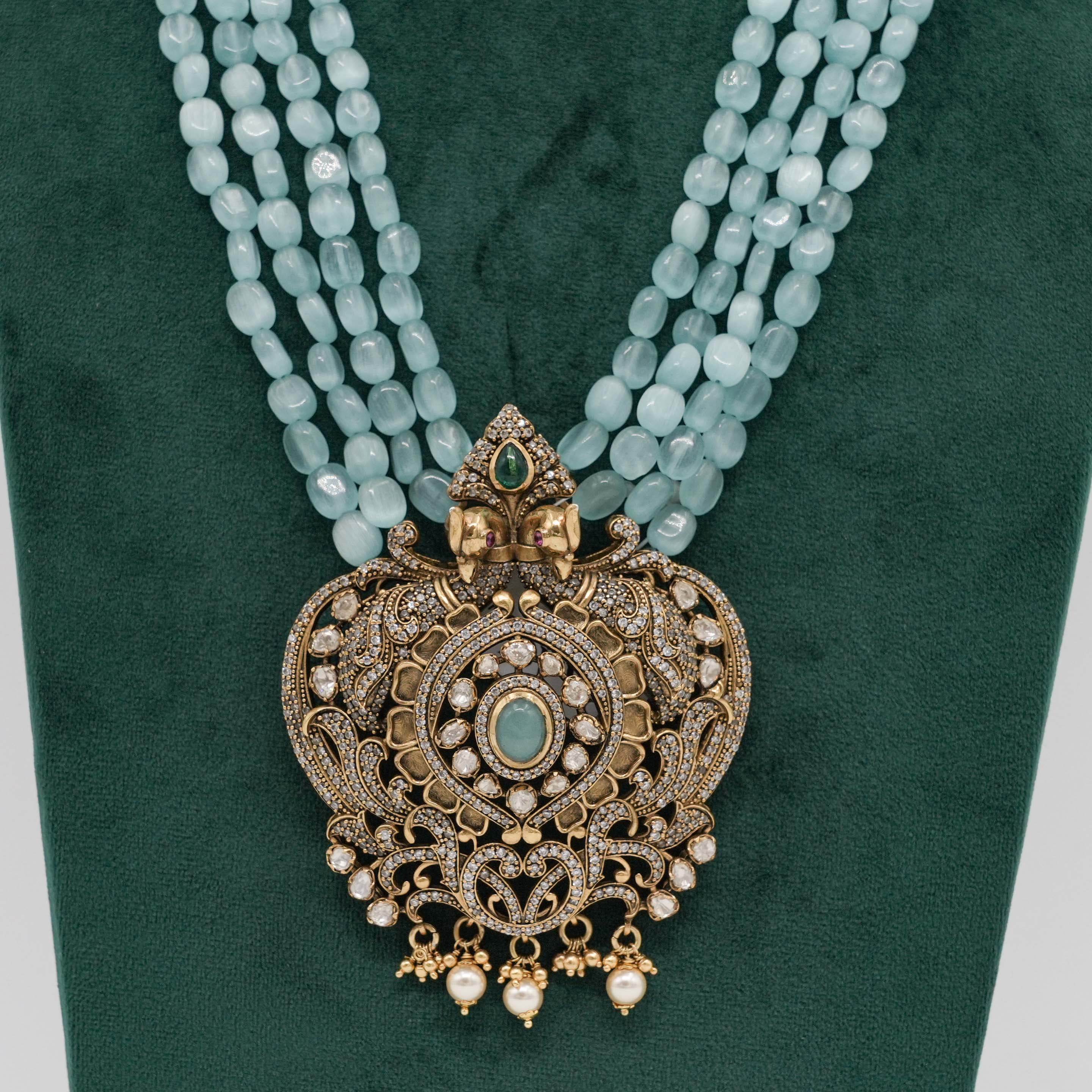 Raag Silver Jewellery - Beaded Necklace Set