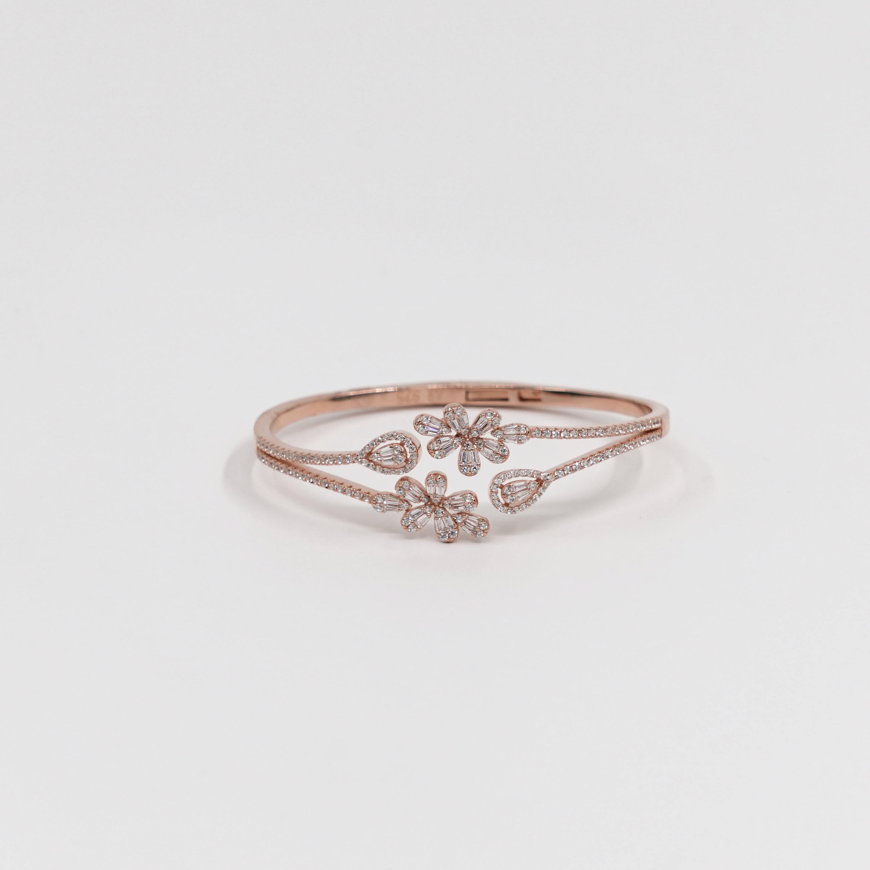 Raag Silver Jewellery - Flower Design Bangle