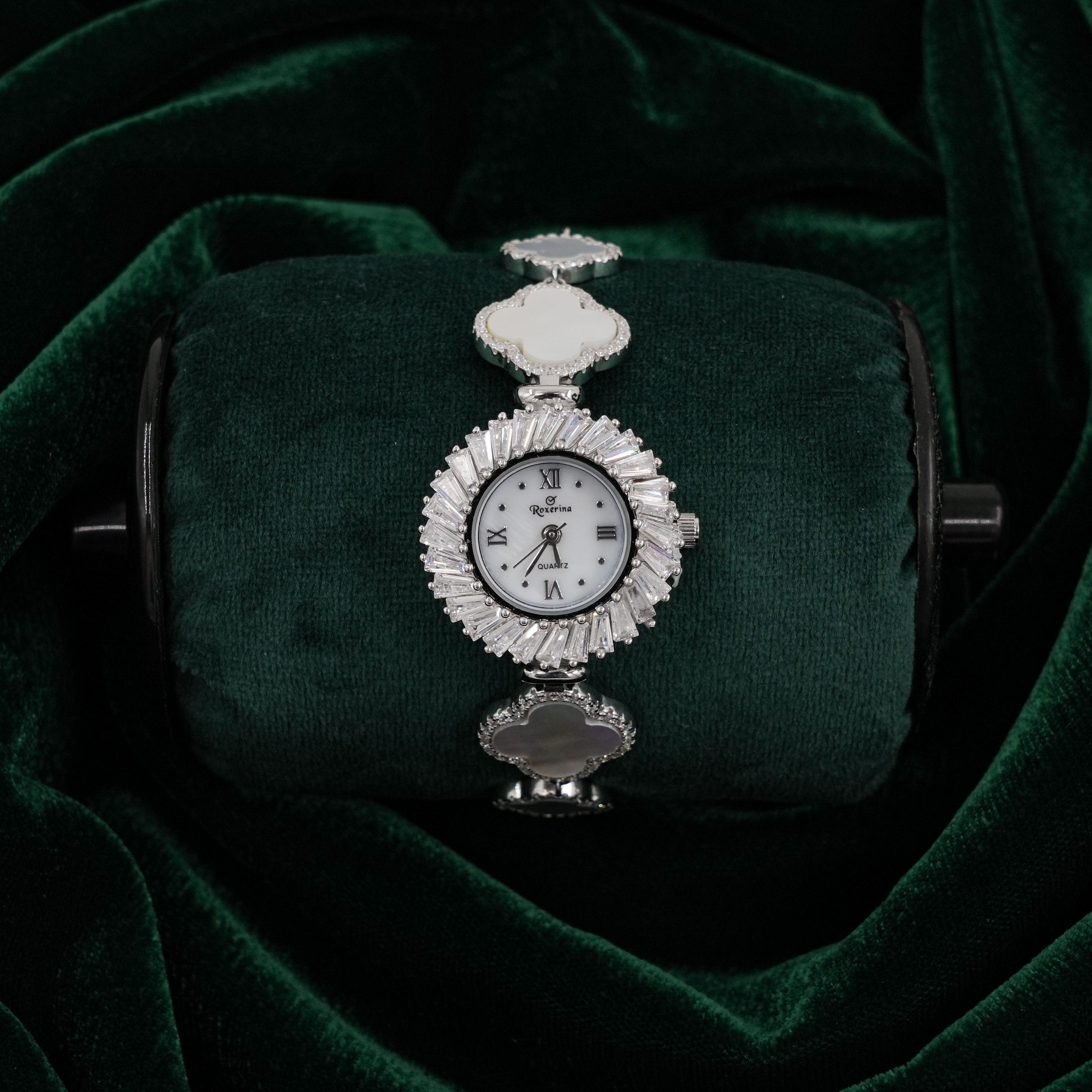 Raag Silver Jewellery - Silver Clover Watch