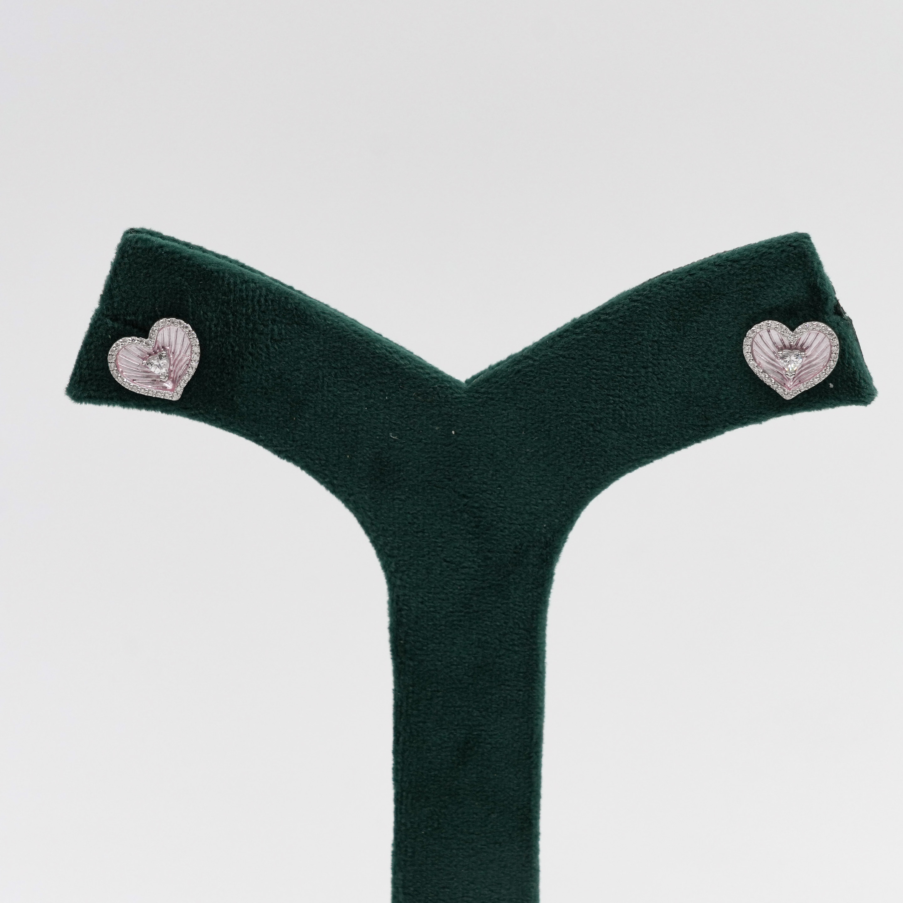 Raag Silver Jewellery - Silver Heart Earrings