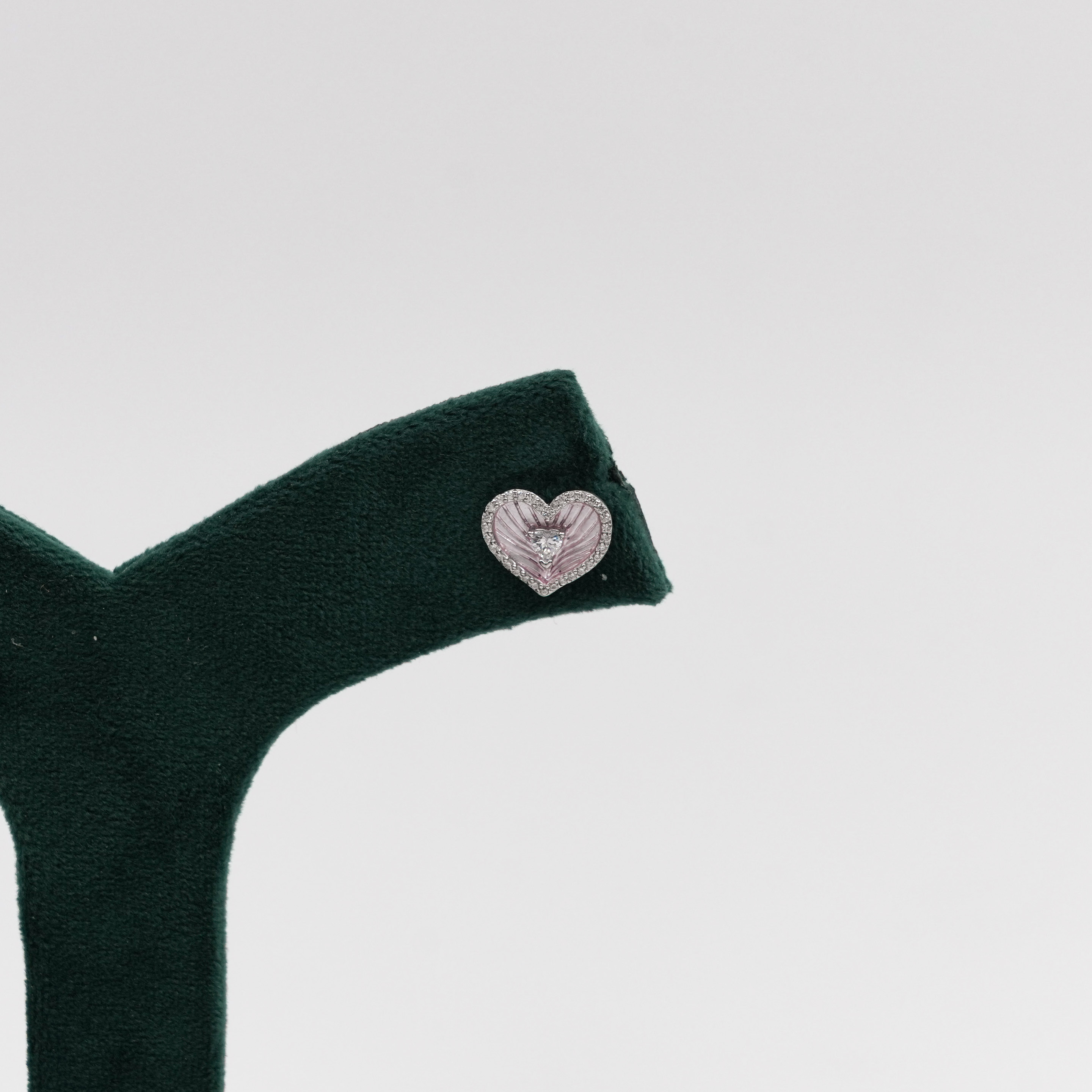 Order Silver Heart Earrings online in Hyderabad