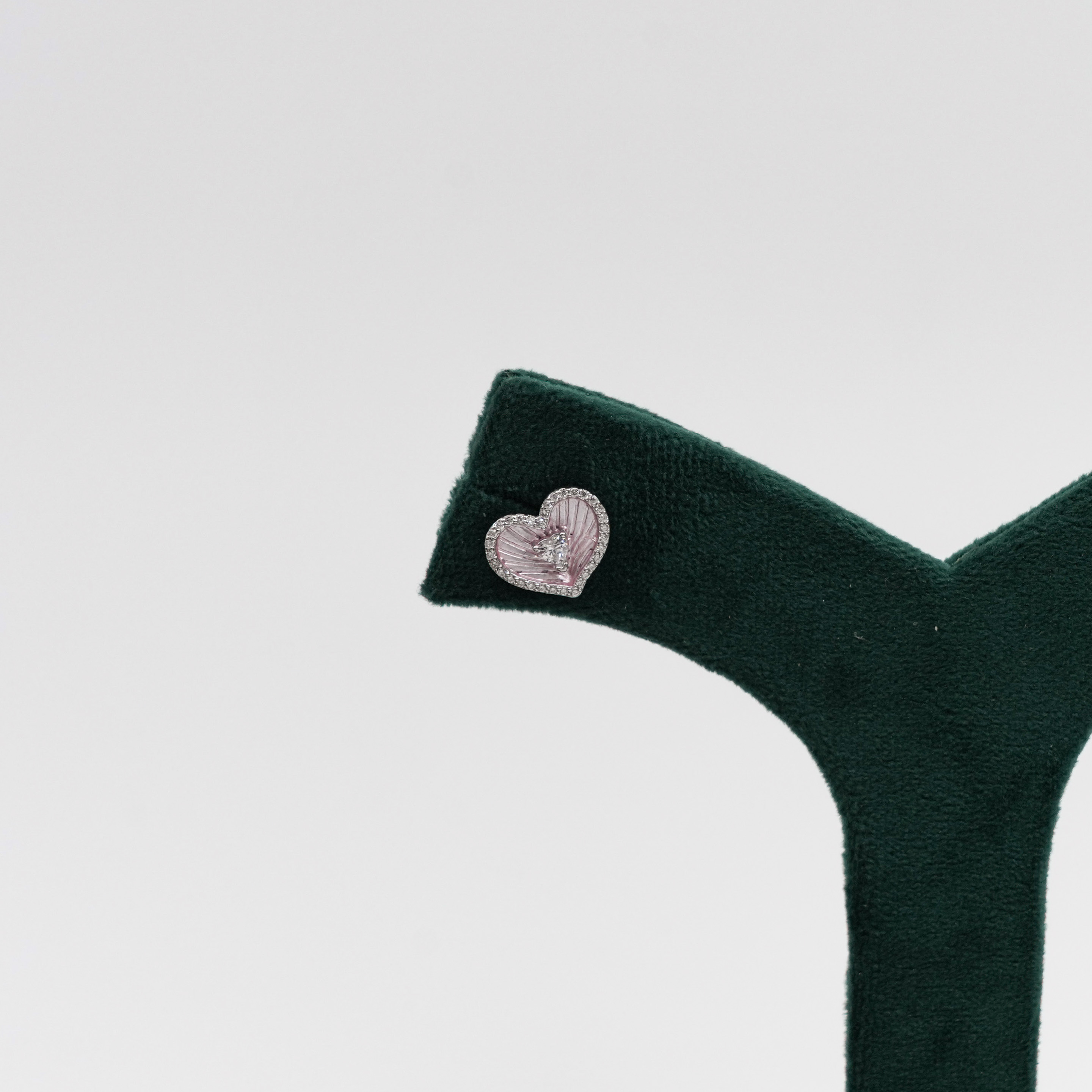 Order Silver Heart Earrings online in Hyderabad