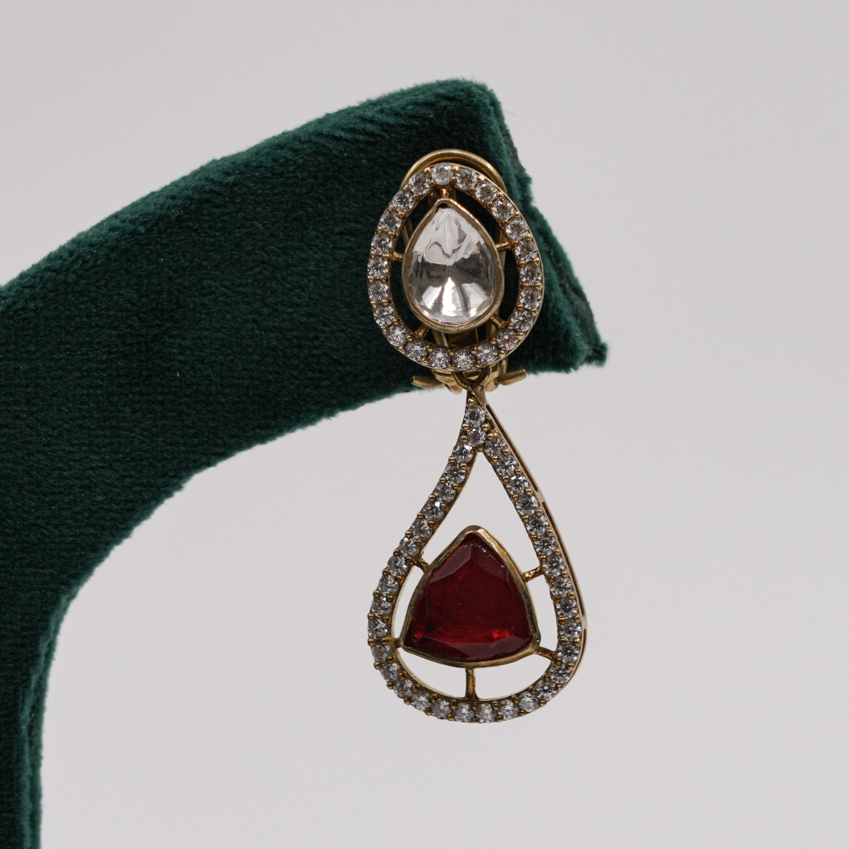 Raag Silver Jewellery - Stone Drop Earrings
