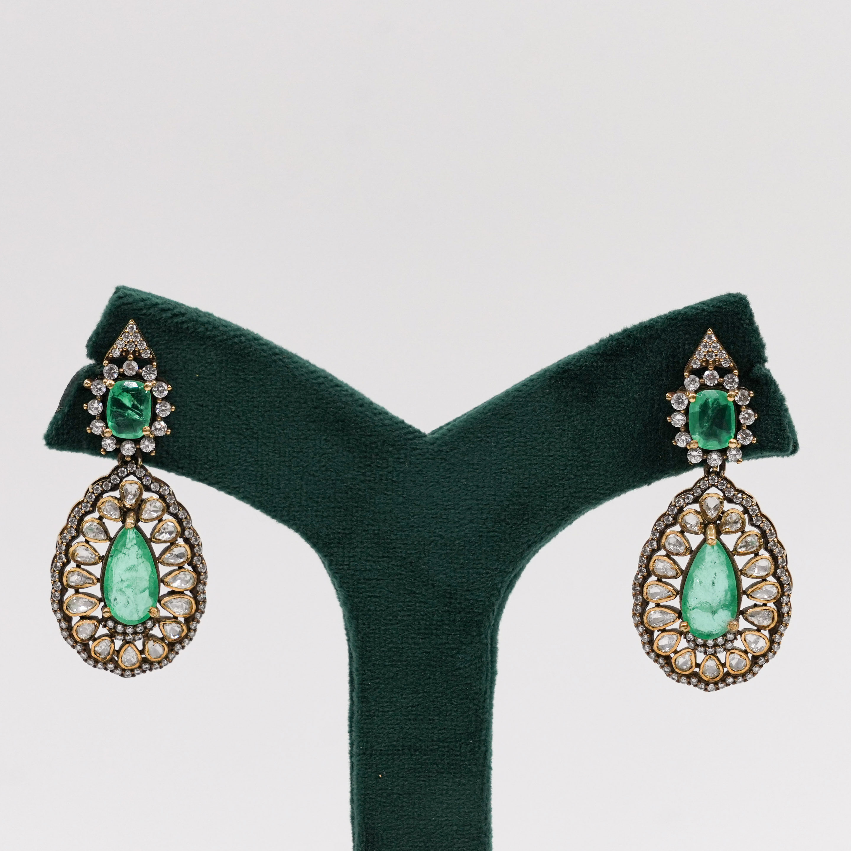 Emerald Drop Earrings