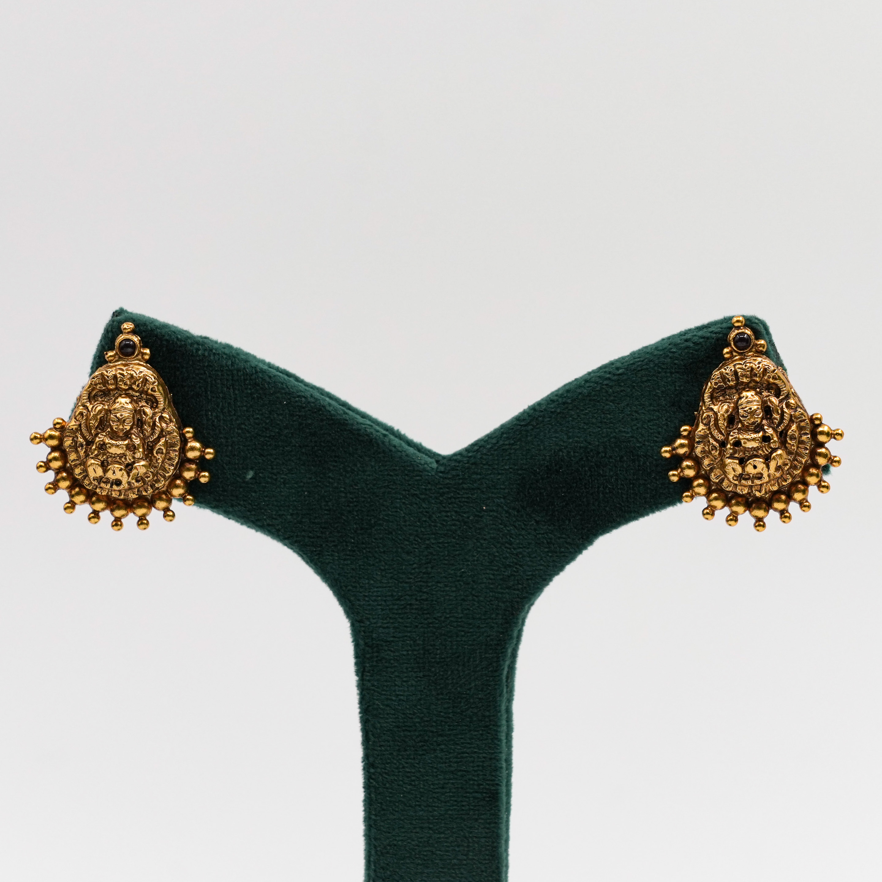 Gold Temple Earrings