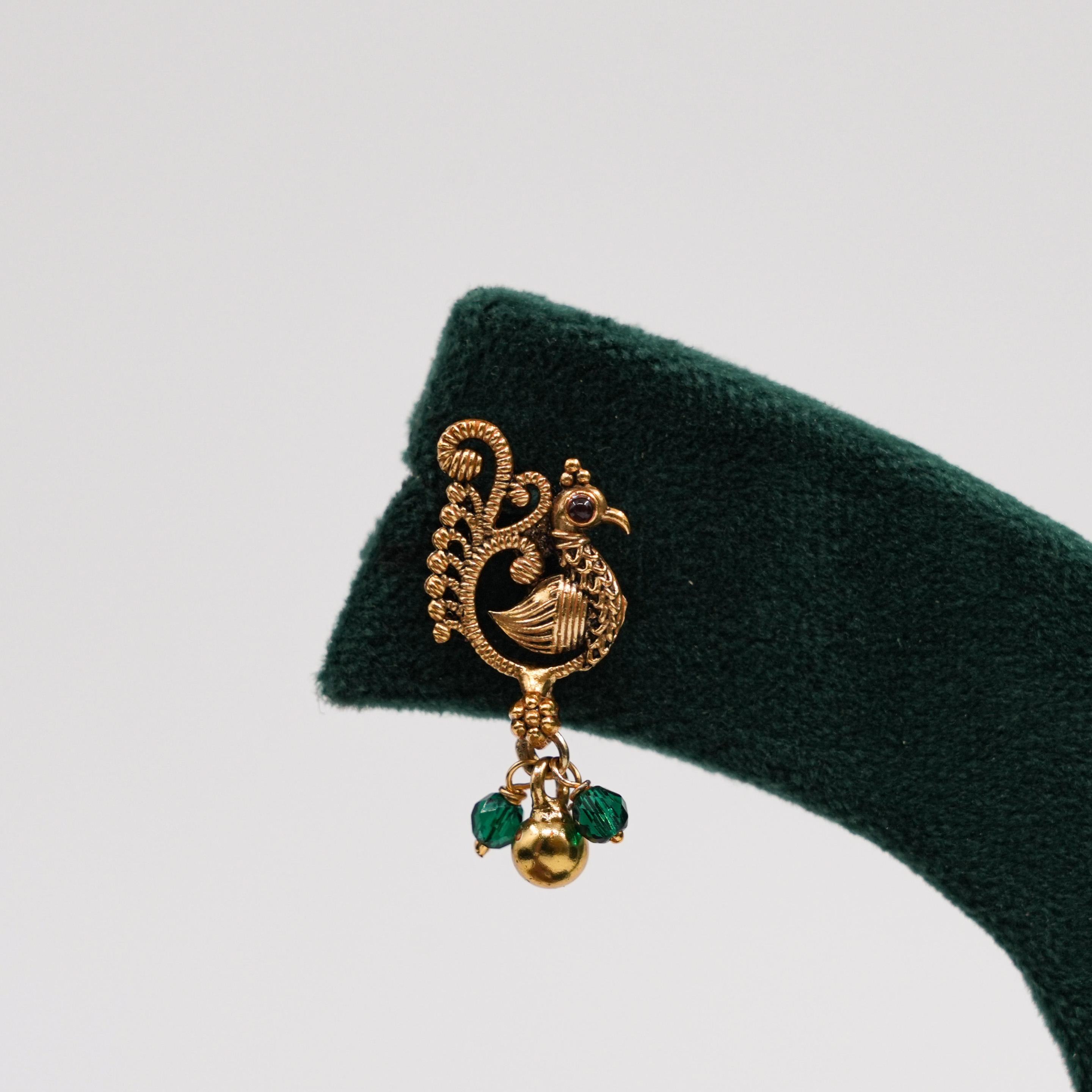 Order Gold Peacock Earrings online in Hyderabad