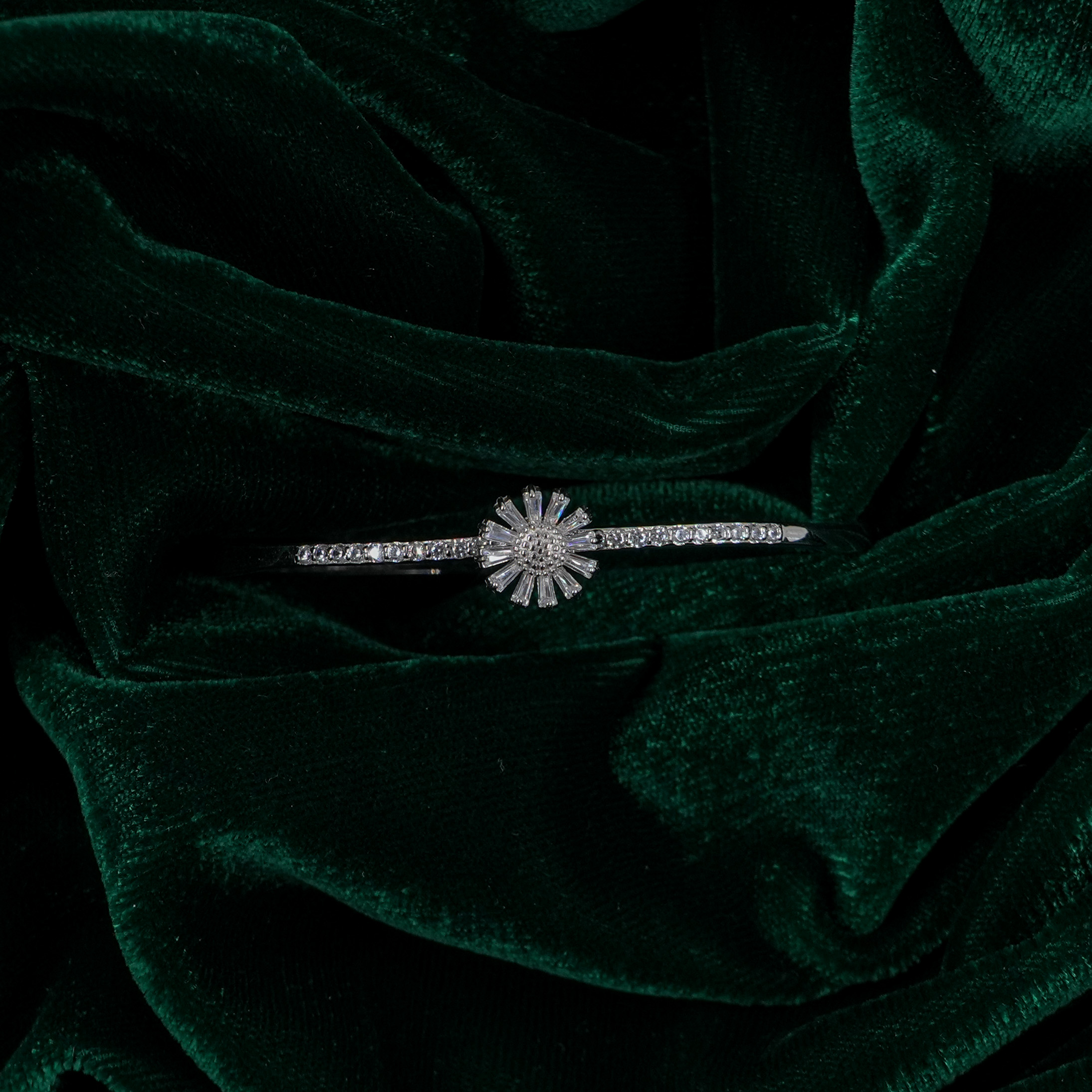 Raag Silver Jewellery - Silver Flower Kada
